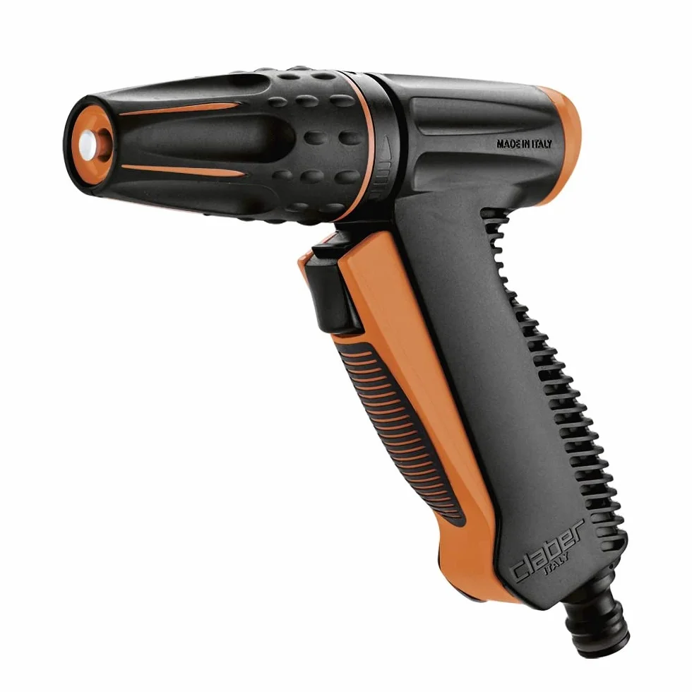 Claber 87243 BL. Pistola Precision 9561, Nero/Arancione, 150x45x210 cm
