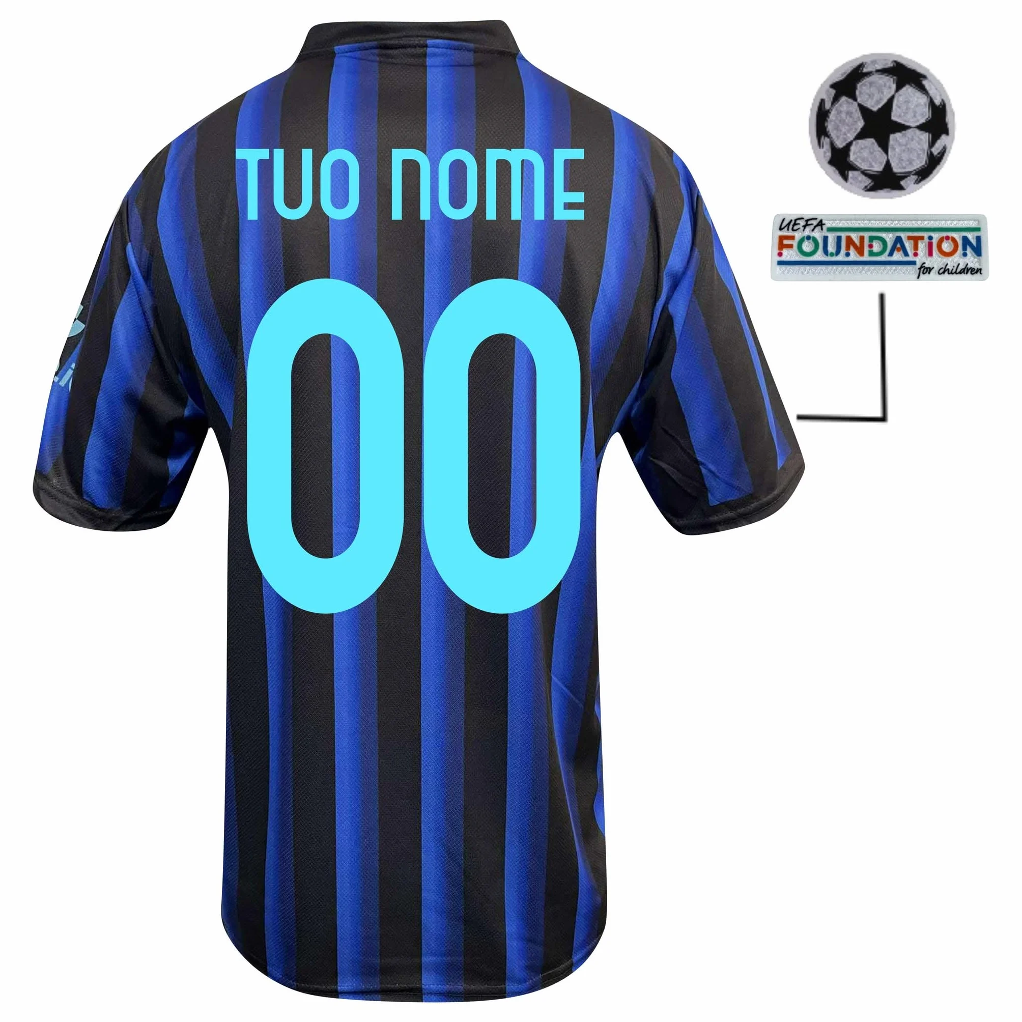 Maglia I N T E R neroblu Bambino Adulto Ufficiale Personalizzata Replica Uomo Ragazzo Autorizzata Personalizzabile CALHANOGLU BARELLA LAUTARO THURAM