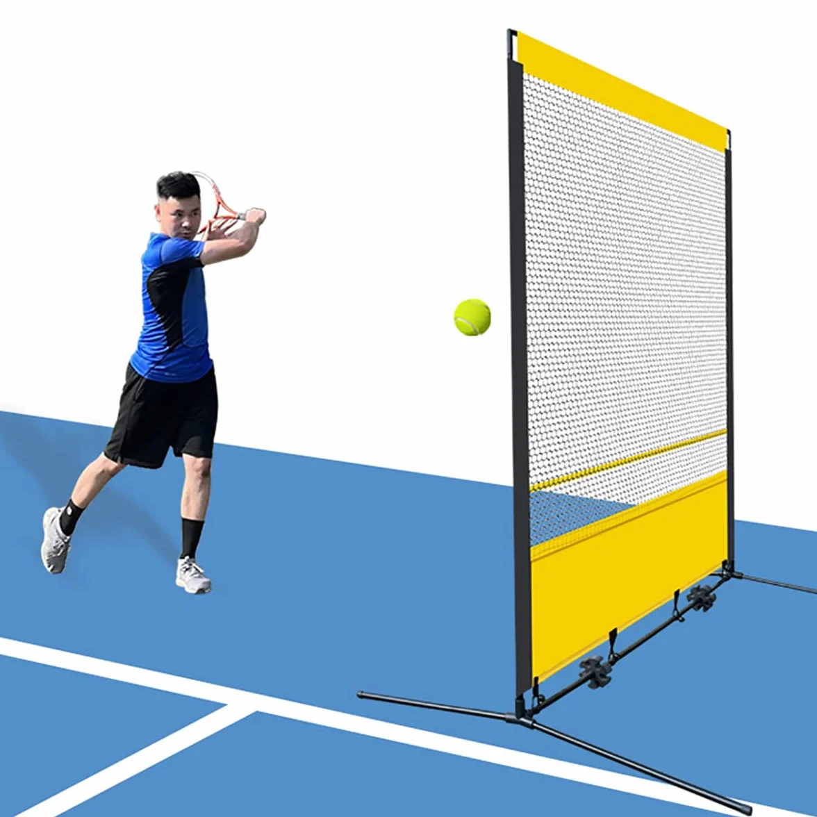 Rete da rimbalzo per tennis portatile 5,9x11,8 piedi allenamento indoor outdoor