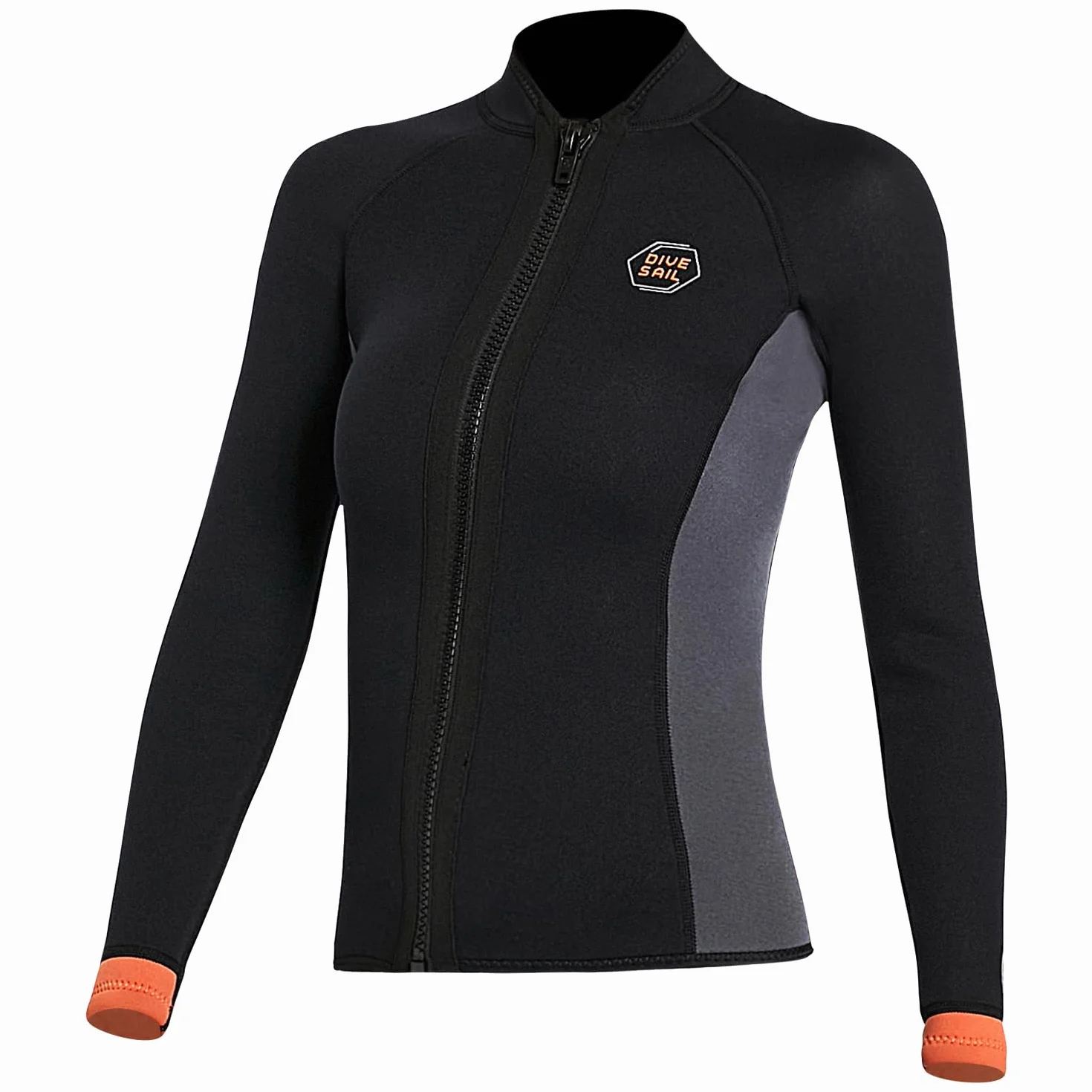 Muta in neoprene 3 mm per immersioni surf snorkeling uomo donna maniche lunghe cerniera frontale