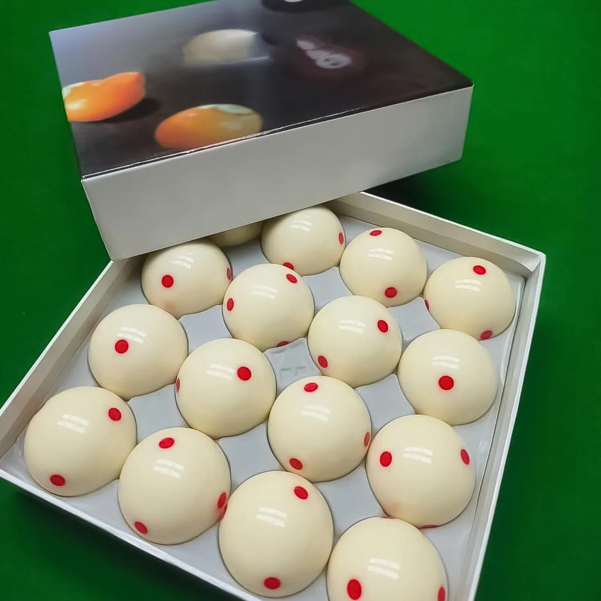 POFET Batting Marked Red-White Pool Ball Billiard Training Ball