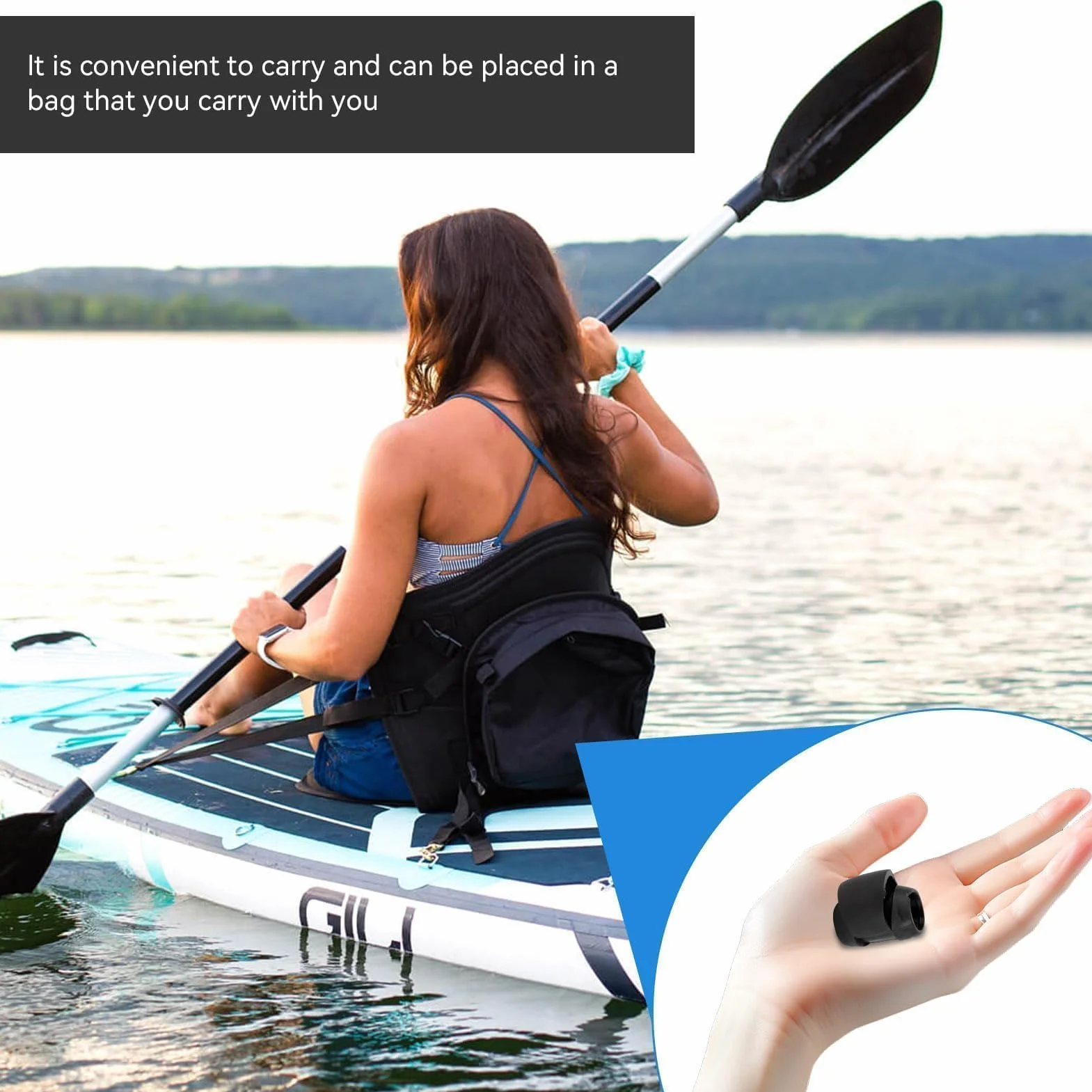 Agatige Morsetto Regolabile Pagaia SUP, Fibbia Bloccaggio Tavola Surf PVC Ricambio