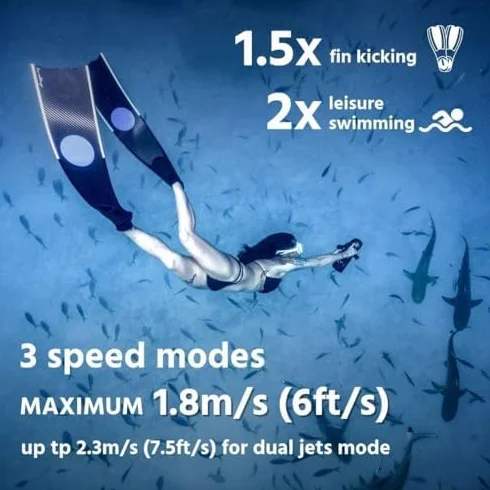 LEFEET Monopattino subacqueo S1 Pro impermeabile profondità 39,6 m per immersioni subacquee snorkeling piscina