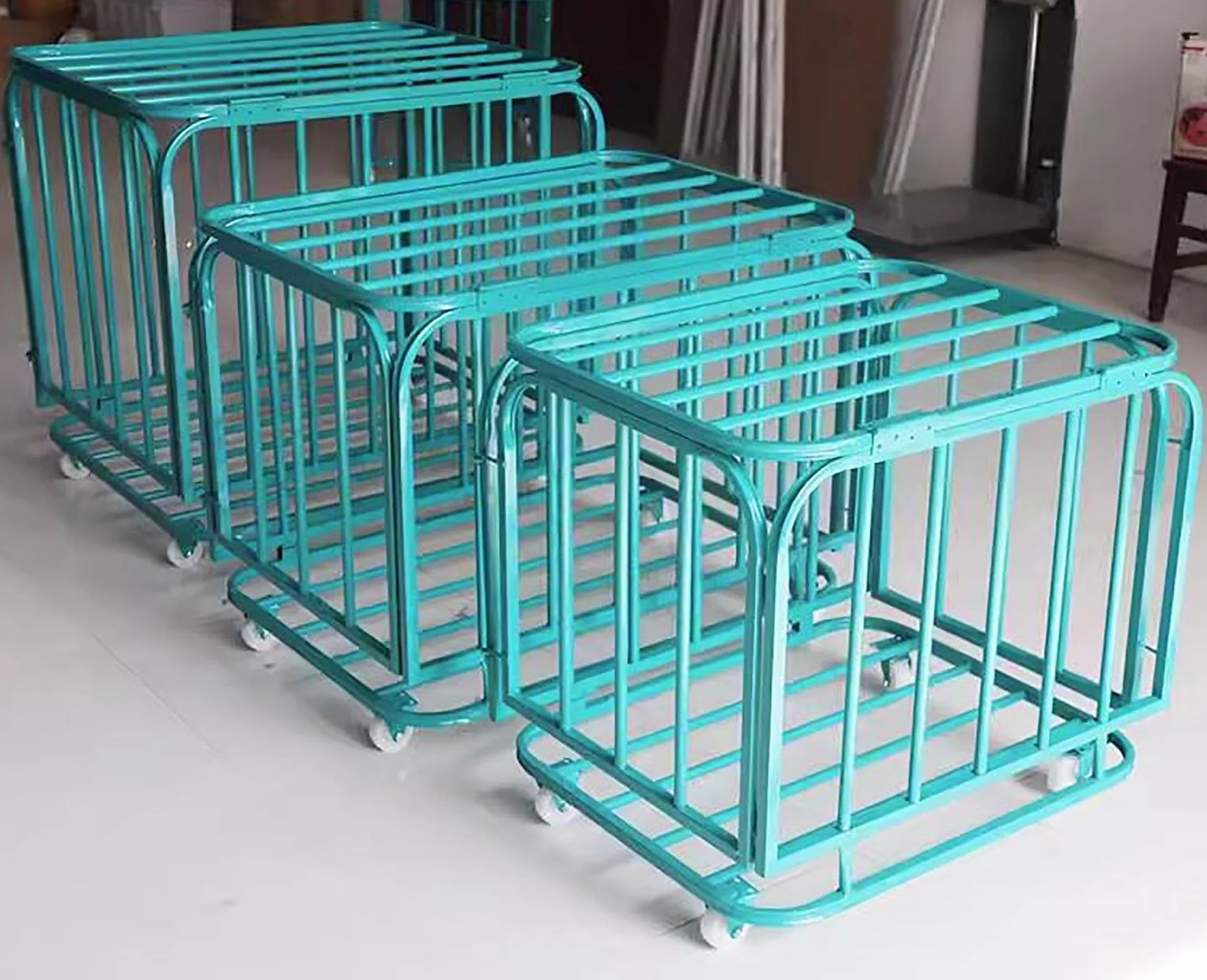 Carrello Porta Palline da Basket Pieghevole per Sport Palestra Scuola Garage