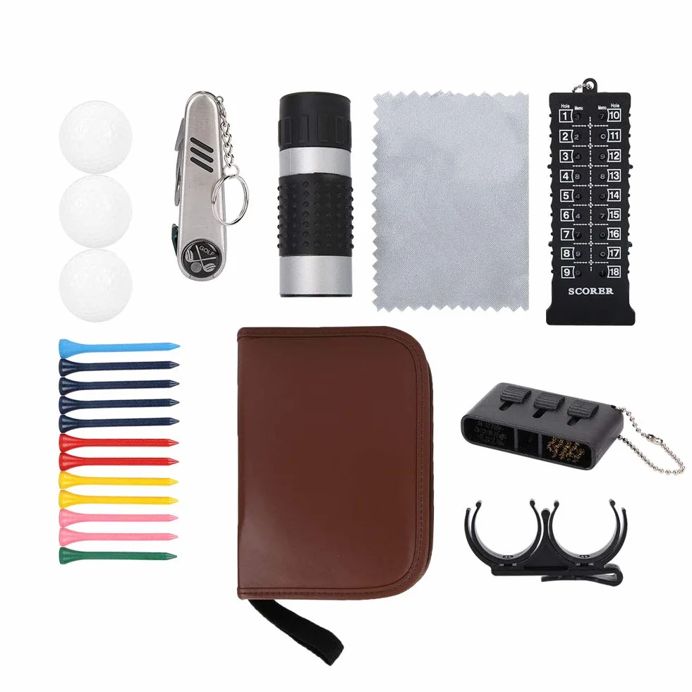 Kit di Attrezzi da Golf in Pelle, Strumento da Golf Sport Esterno per Golfista