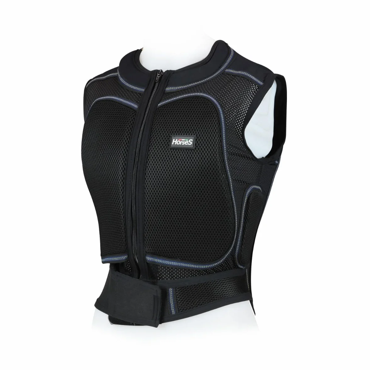 Horses Gilet Protezione Equitazione New, Gilet Protettivo per Cavalieri ed Amazzoni, Tessuto Tecnico con Inserti, Elasticizzato, Si Adatta alle Forme del Corpo
