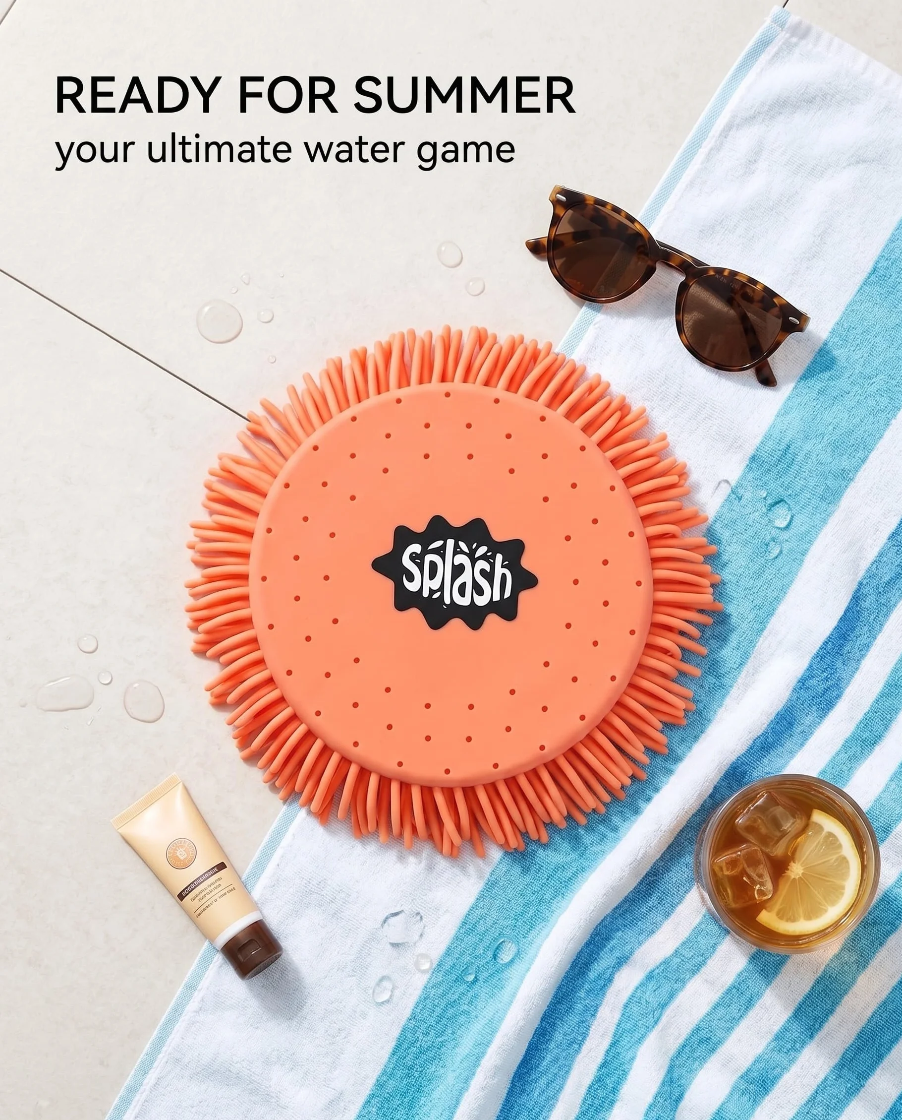 Frisbee ad Acqua Morbido Assorbente Galleggiante Giocattolo Acquatico per Bambini e Adulti