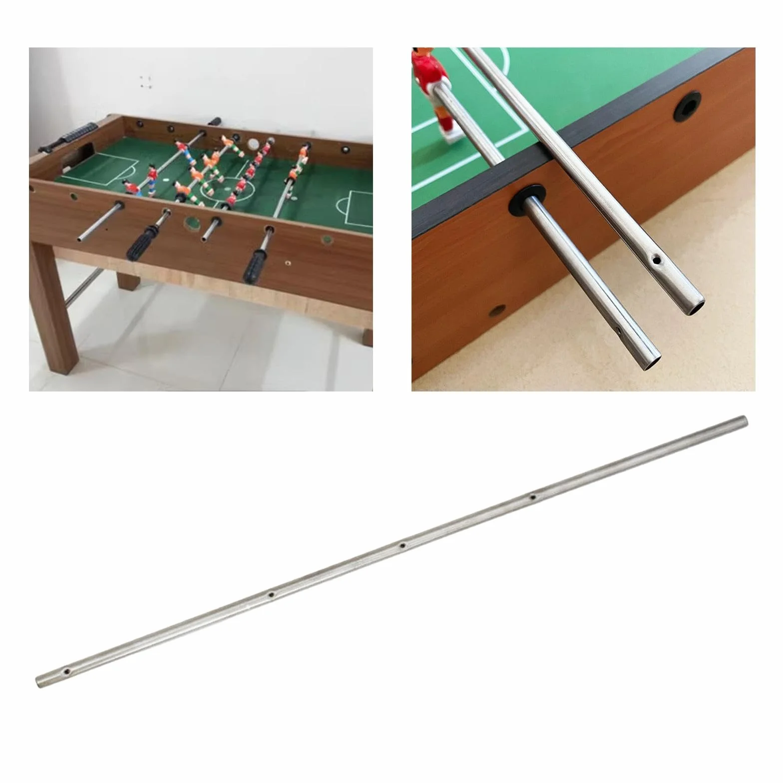 Aste di Ricambio per Biliardino 44 cm Diametro 8 mm Acciaio