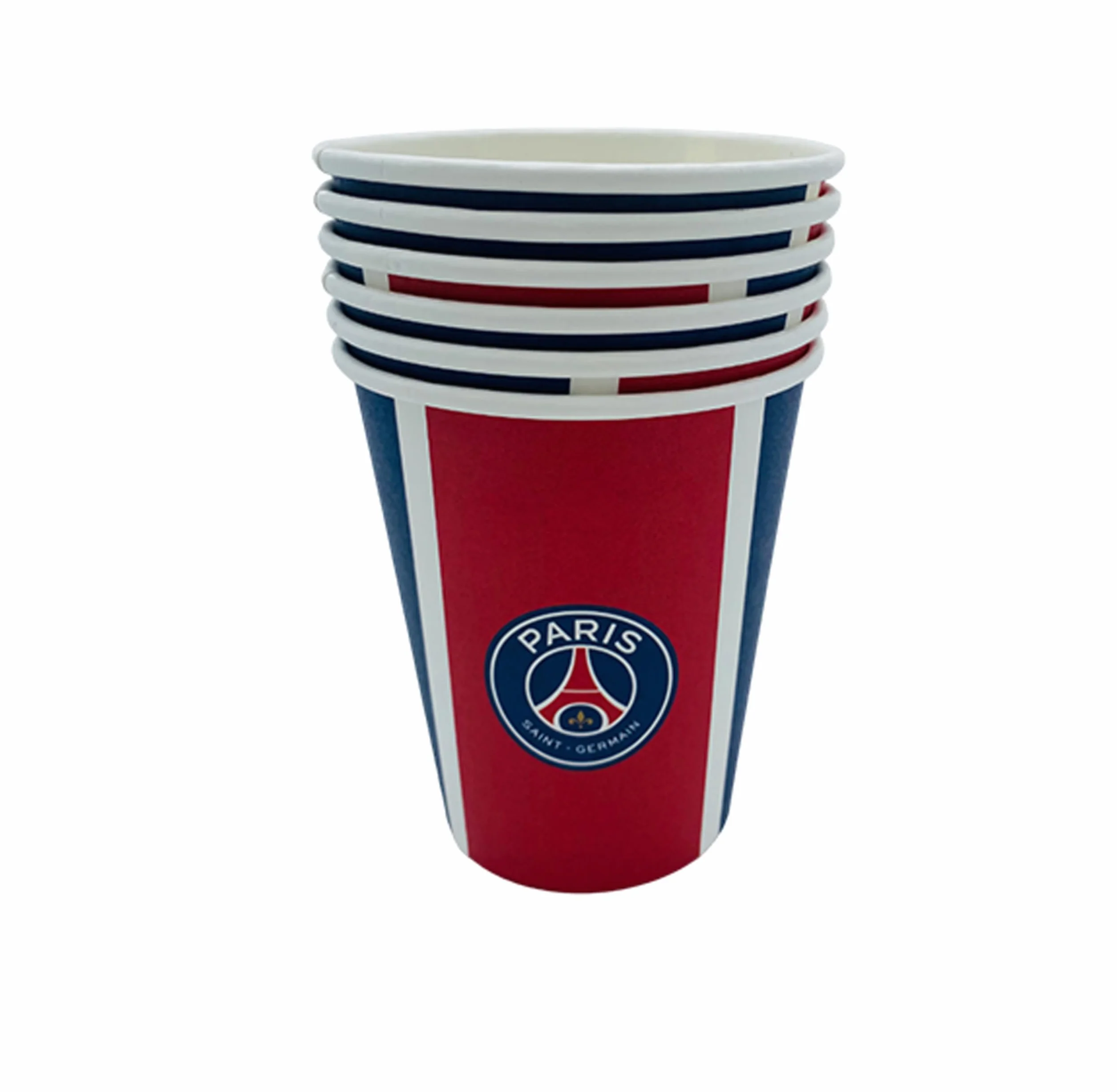 PSG 6 bicchieri monouso 25 cl collezione ufficiale Paris Saint Germain