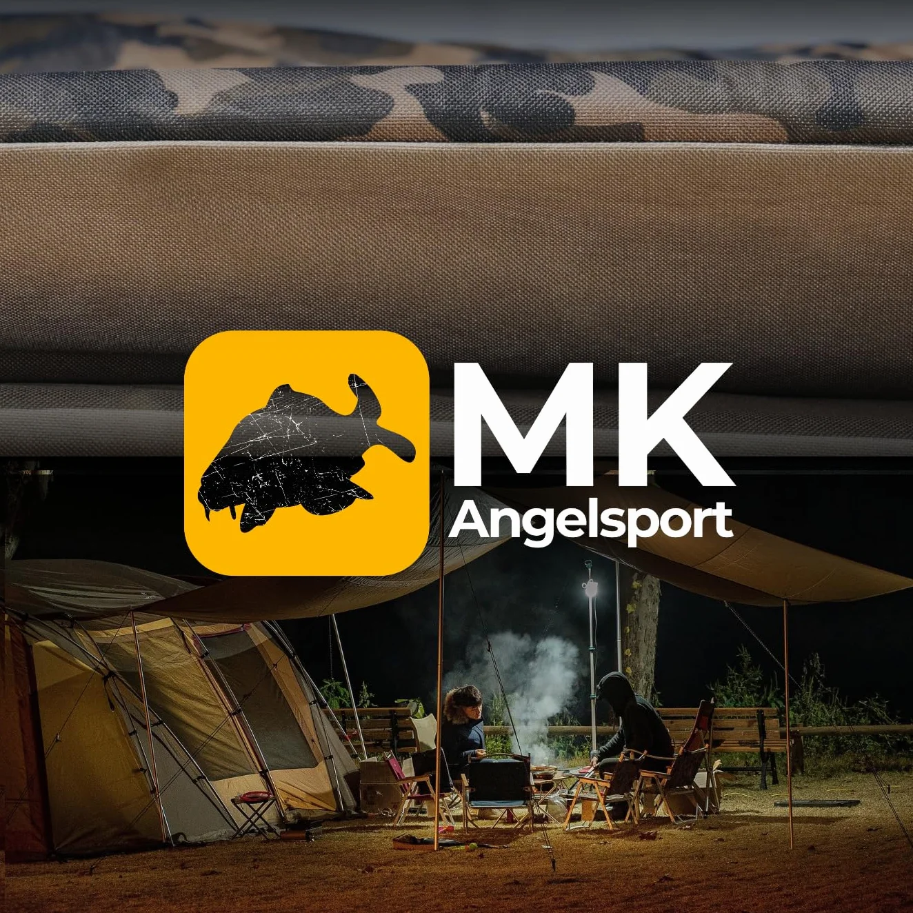 MK-Angelsport Lettino da pesca, 150 kg, XXL a 8 gambe, Fort Knox FlatSize X-Pro Camo Bedchair