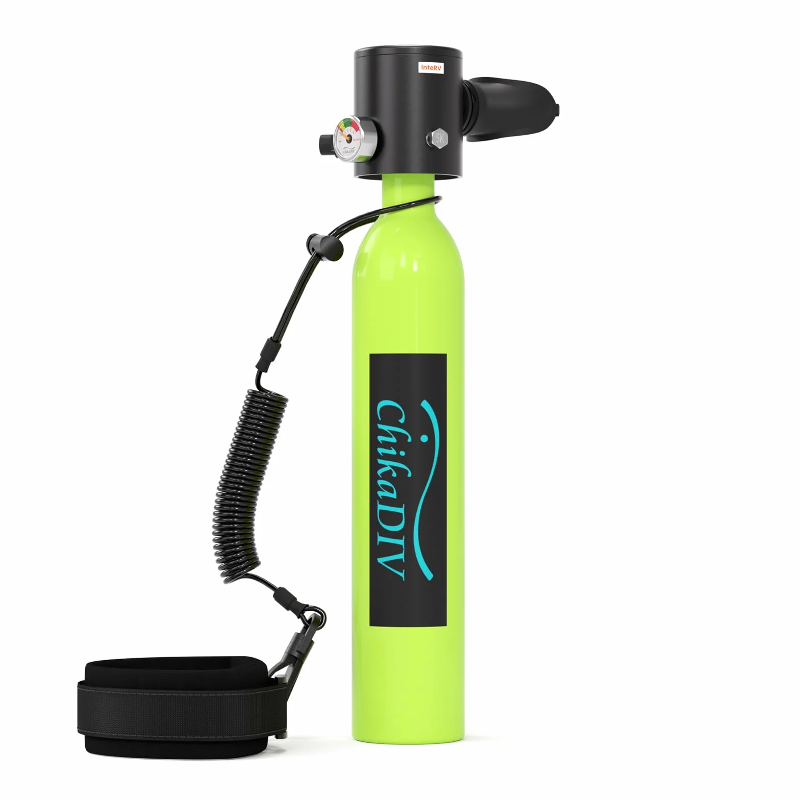 Mini Bombola Ossigeno Subacquea C300 0.5L Alluminio Aeronautico 5-10 Min Portatile Snorkeling