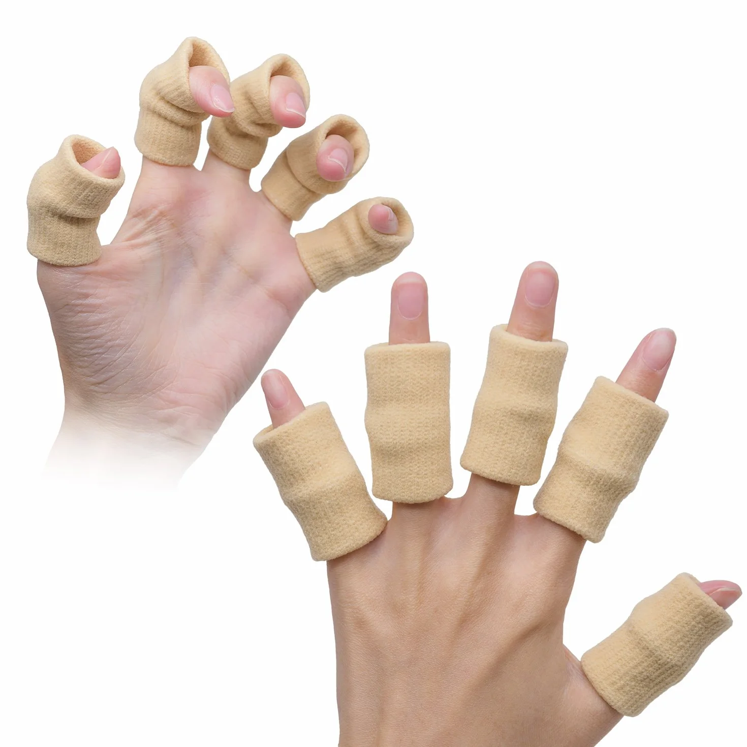 TRIXES guaine proteggi dita riscaldamento muscolare elasticizzate supporto sport
