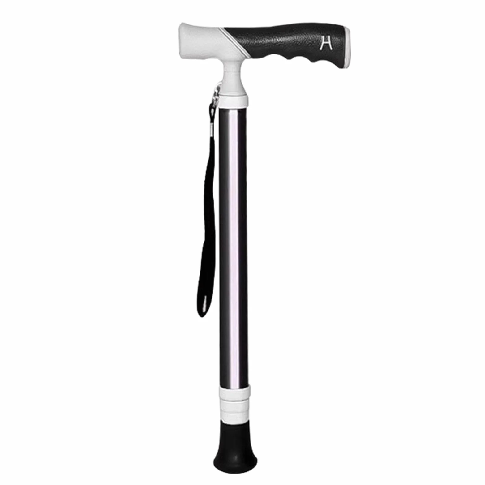 Bastone da Trekking Telescopico 4 Sezioni Lega Titanio Antiscivolo 38-105cm