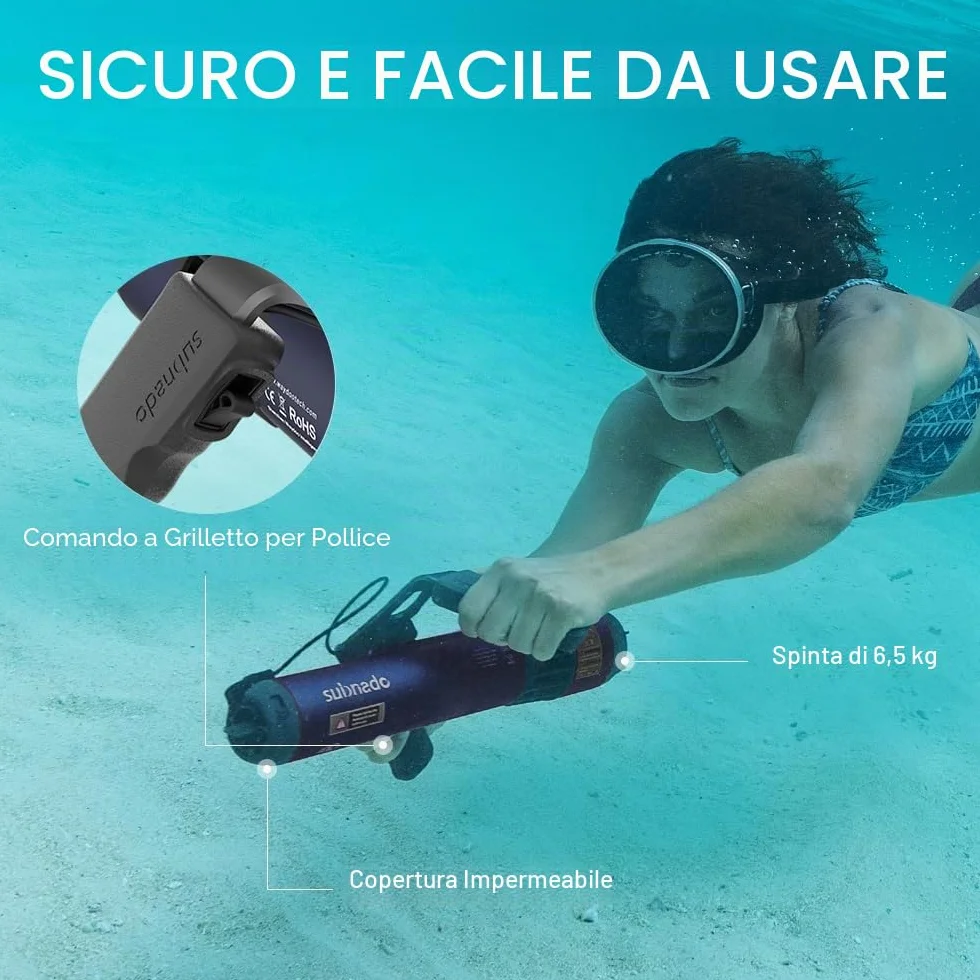 Subnado Monopattino subacqueo compatto portatile blu