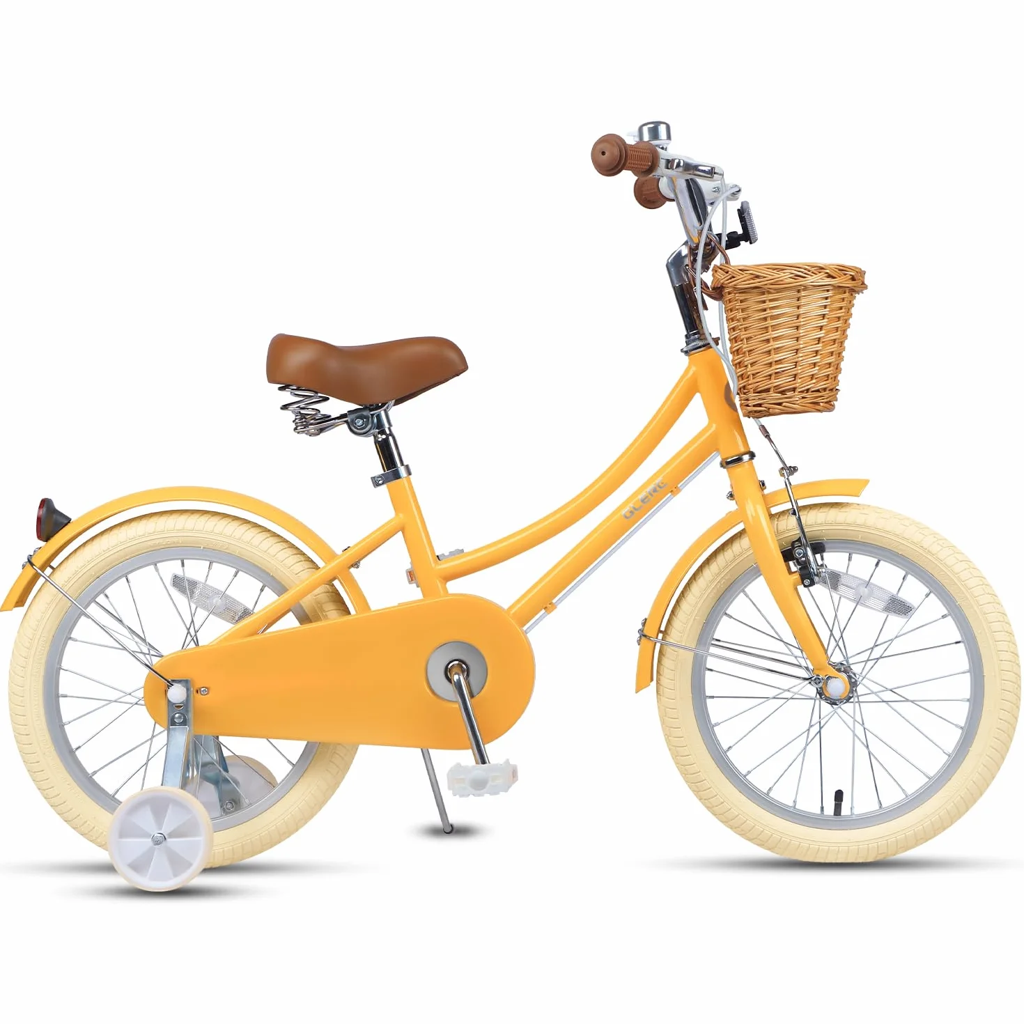 Bicicletta per bambine con cestino 12-20 pollici con campanello e stabilizzatori