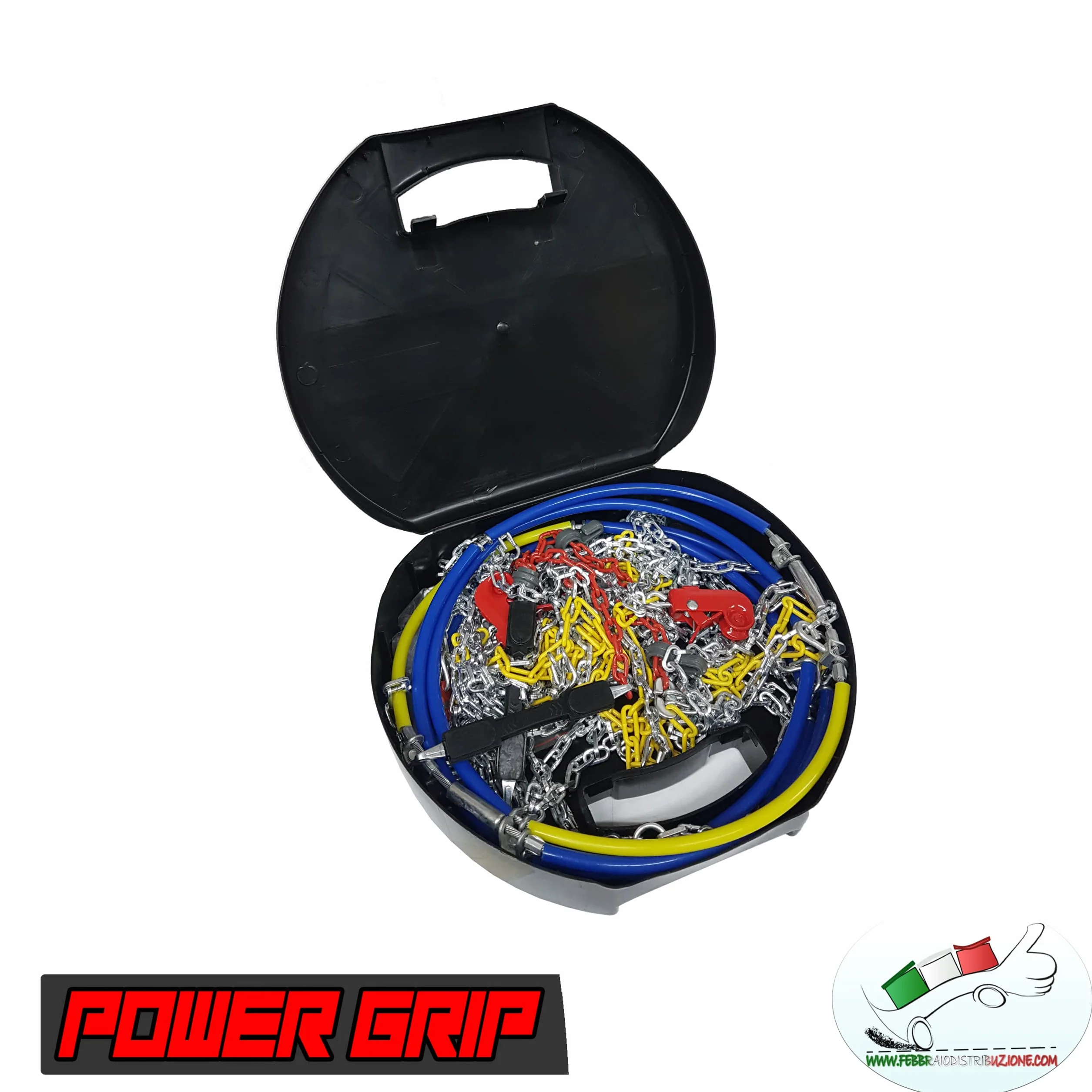Catene da Neve 9mm Omologate TÜV GS Onorm Gruppo 100 Acciaio Montaggio Facile