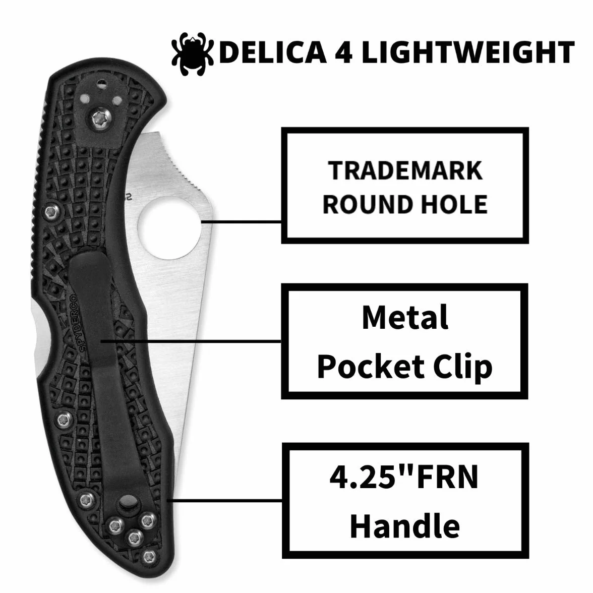 Spyderco Delica 4 C11SBK Coltello Seghettato