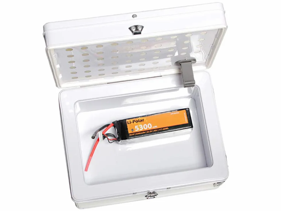 Cassaforte BAT-Safe LiPo per ricarica e conservazione sicura delle batterie