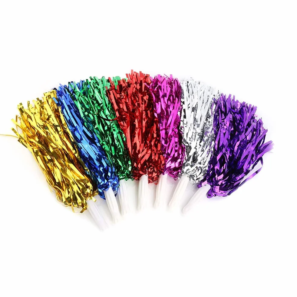 VGEBY 6 Pezzi Cheerleading Pompon, Fiori a Mano Accessori da Ballo per Feste Sportivi