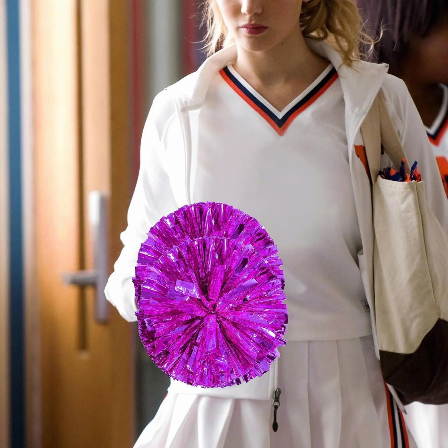 Wusideday Cheerleader Poms 30 cm 11.8 pollici per bambini adulti