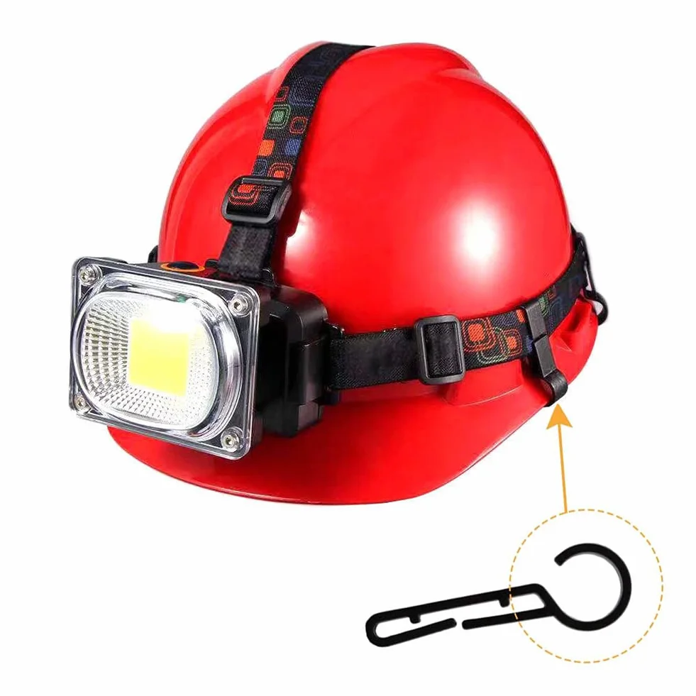 Clip per Fari per Casco, Ganci per Elmetto Protettivo, Confezione da 24