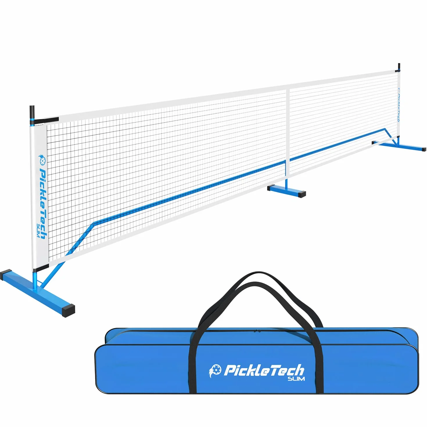 PICKLETECH Rete da Pickleball portatile Slim 4.0 6,7 m da torneo con borsa da trasporto
