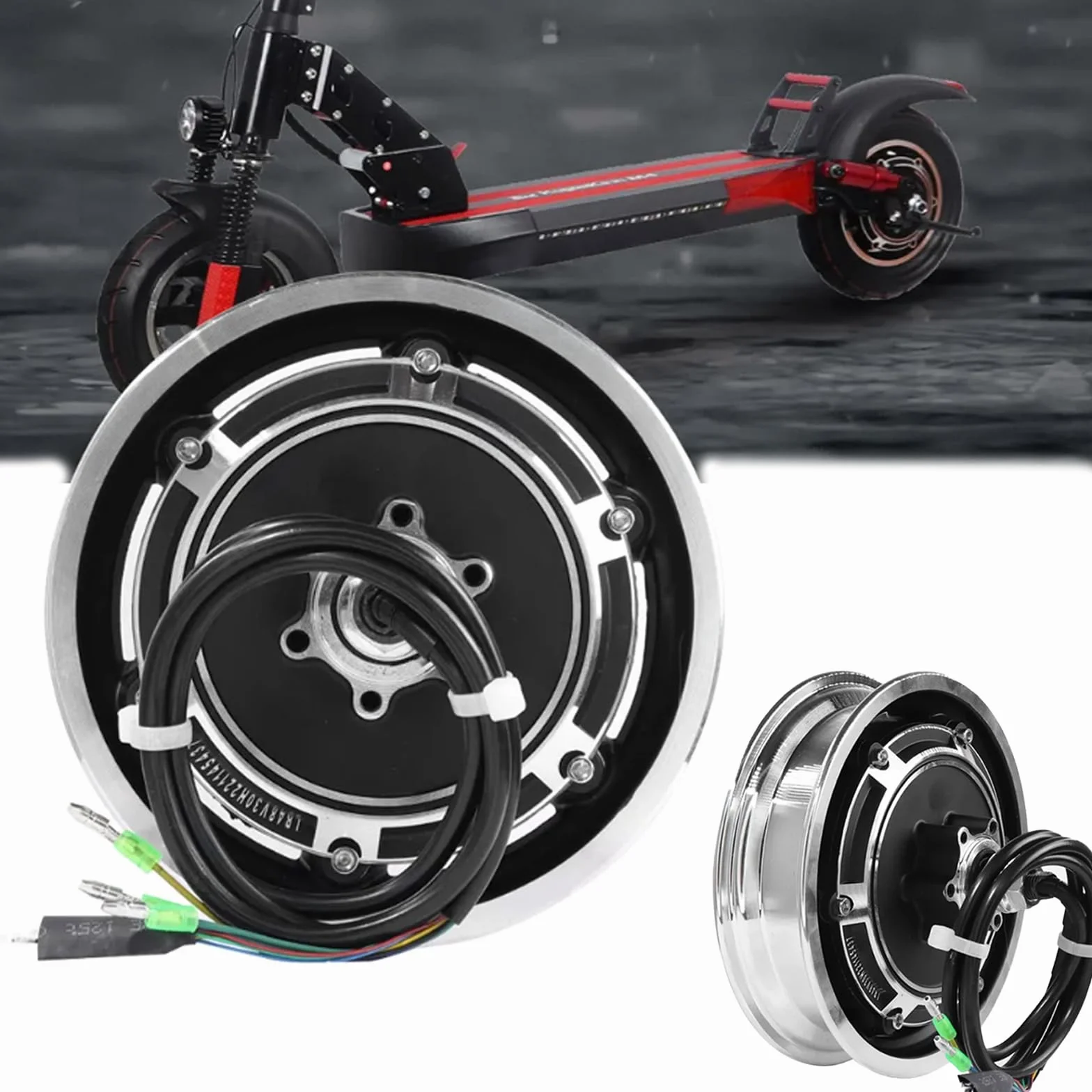 Motore Del Mozzo, Motore Del Mozzo Per Scooter Elettrico 10pollici Per Kugoo M4/M4 Pro 48v 500w Motore Del Mozzo Della Ruota Sostitutivo E Motore Per Scooter Per Scooter Elettrici Kugoo M4/M4 Pro