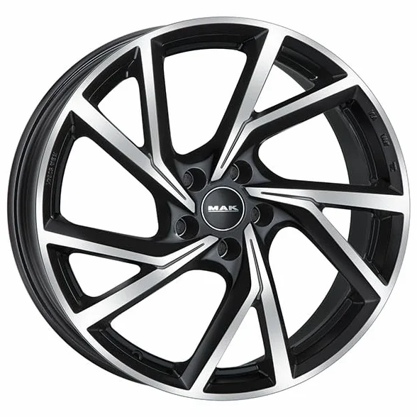 CERCHIO IN LEGA MAK KASSEL 7x17 5x100 ET 38 BLACK MIRROR