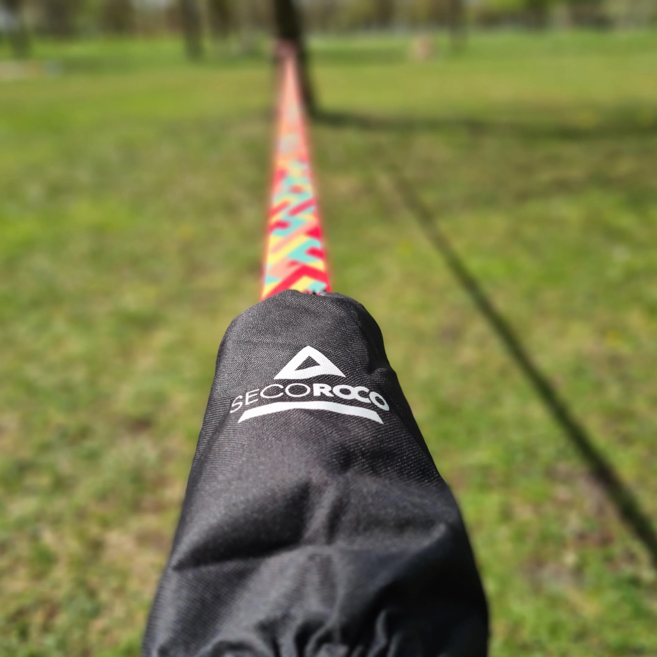 Slackline Set 5 cm con protezione albero e cricchetto