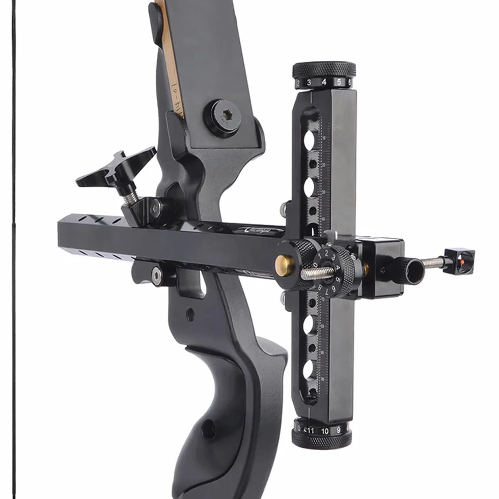 SHARROW Mirino per Arco Ricurvo Alluminio 9 pollici Bow Sight Accessori Arco