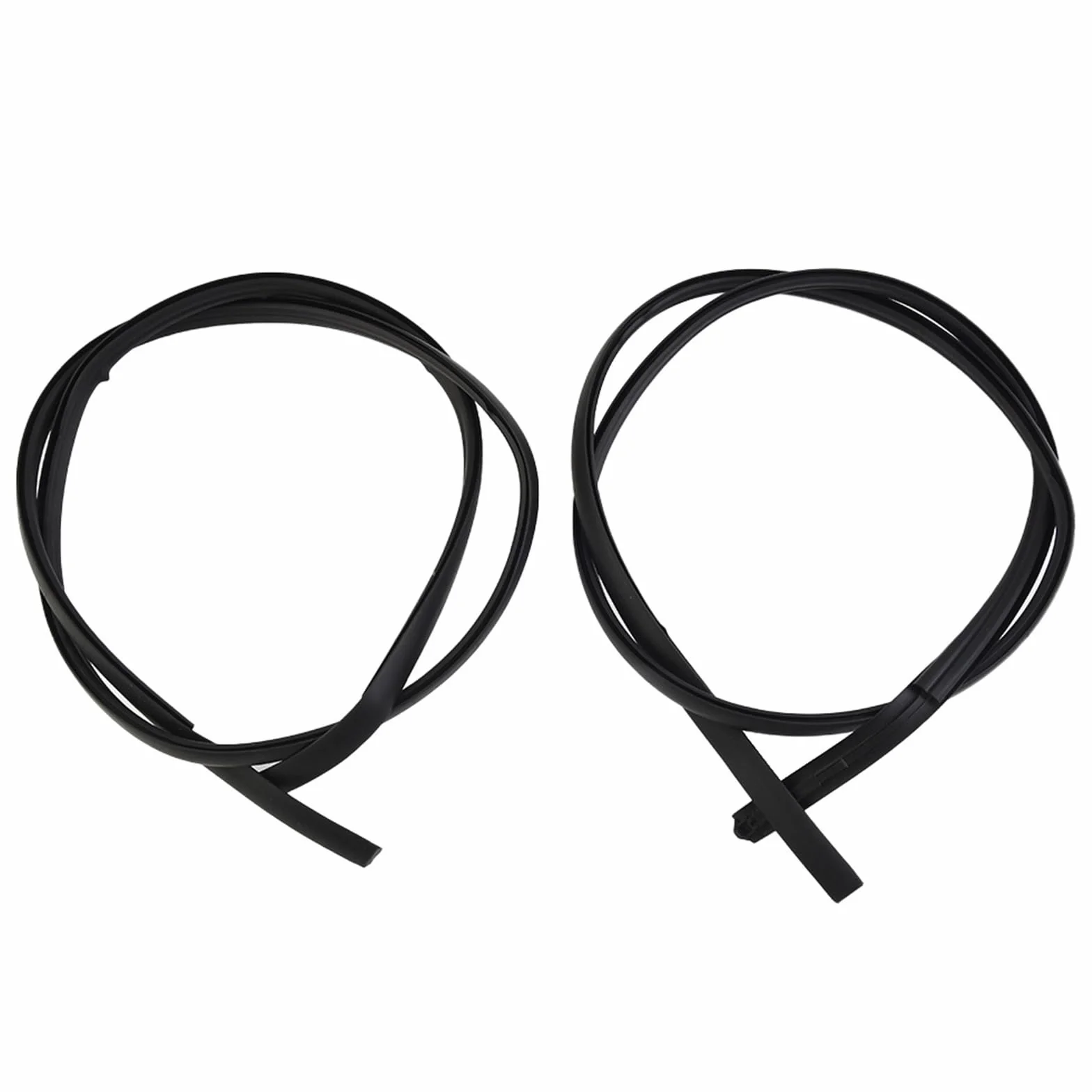 WASHLA 2pcs Tetto gocciolatoio Modanatura Laterale Striscia di Finitura 7555152130 Compatibile con Toyota for Yaris Hatchback 2007-2011 Accessorio for Auto di Ricambio