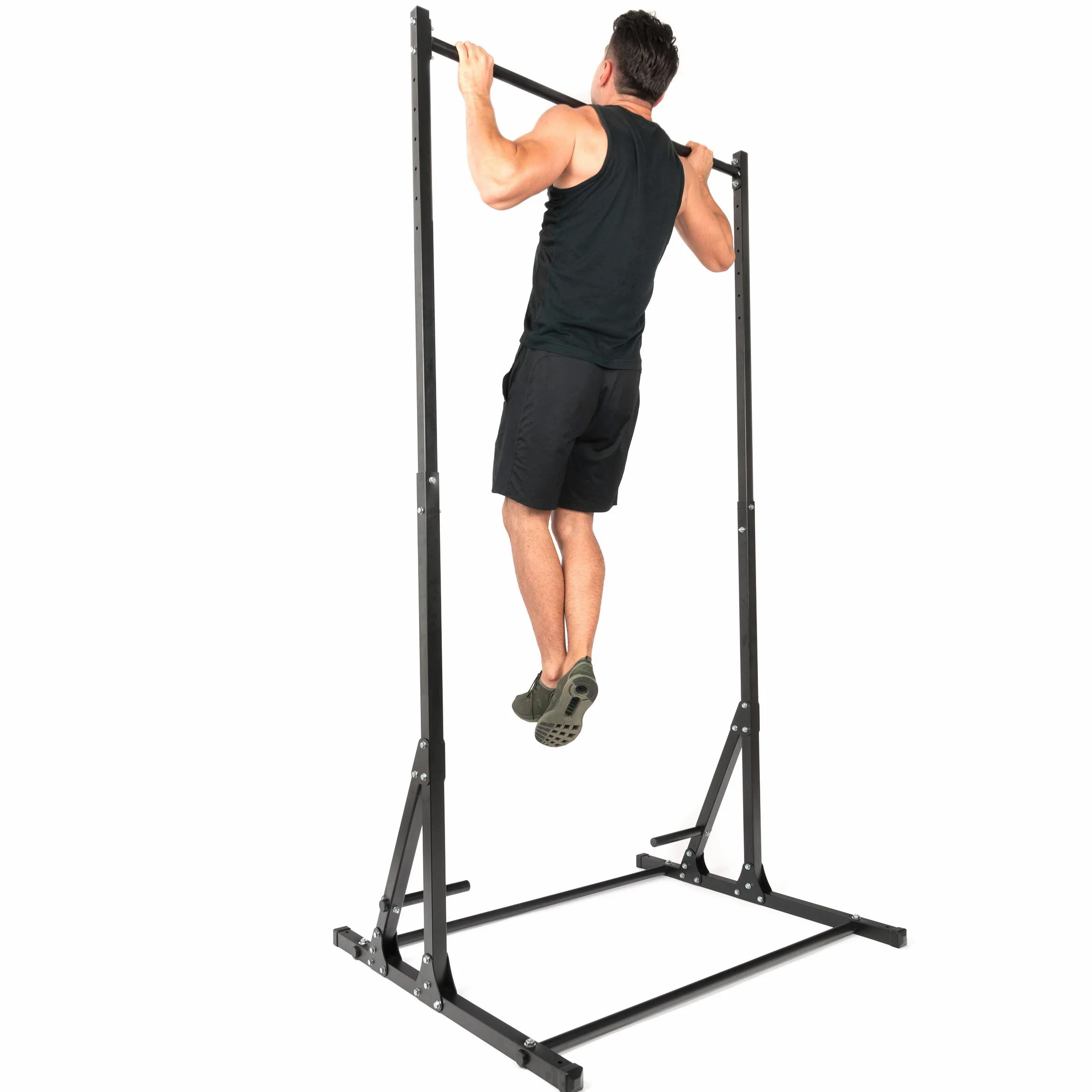 Marbo Sport - Sbarra trazioni autoportante SmartGym SG-13 - Struttura Calisthenics regolabile in altezza - Barra per trazioni, palestra multifunzione, attrezzi palestra casa, fitness