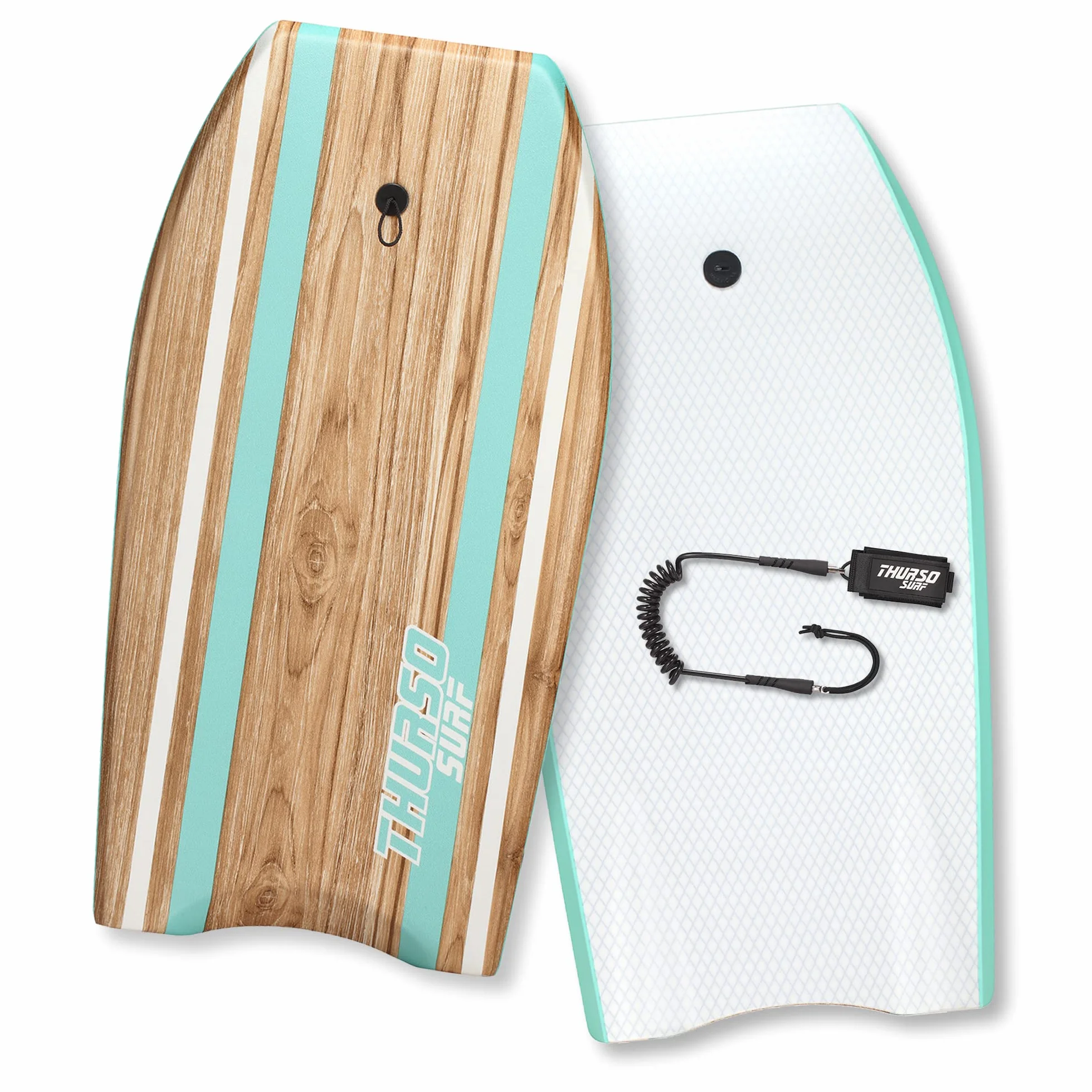 THURSO SURF Quill - Bodyboard da 106,7 cm, leggero, resistente, con nucleo in EPS IXPE, fondo liscio in HDPE, corda in FRP, coda a mezzaluna, rete in plastica a doppio canale con doppio guinzaglio