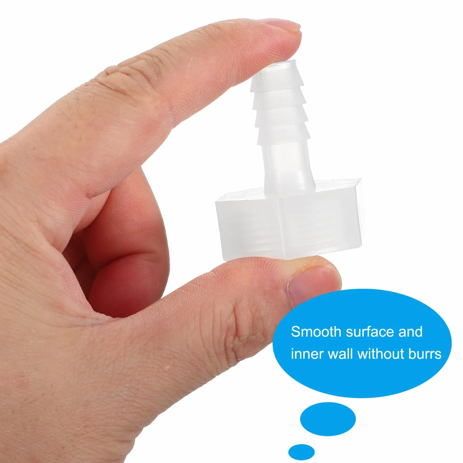 PATIKIL 3Pz Raccordi per Tubo Flessibile in Plastica, Attacco da 3/8" x Filettatura Femmina da 3/4" G per Acqua, Aria, Gas