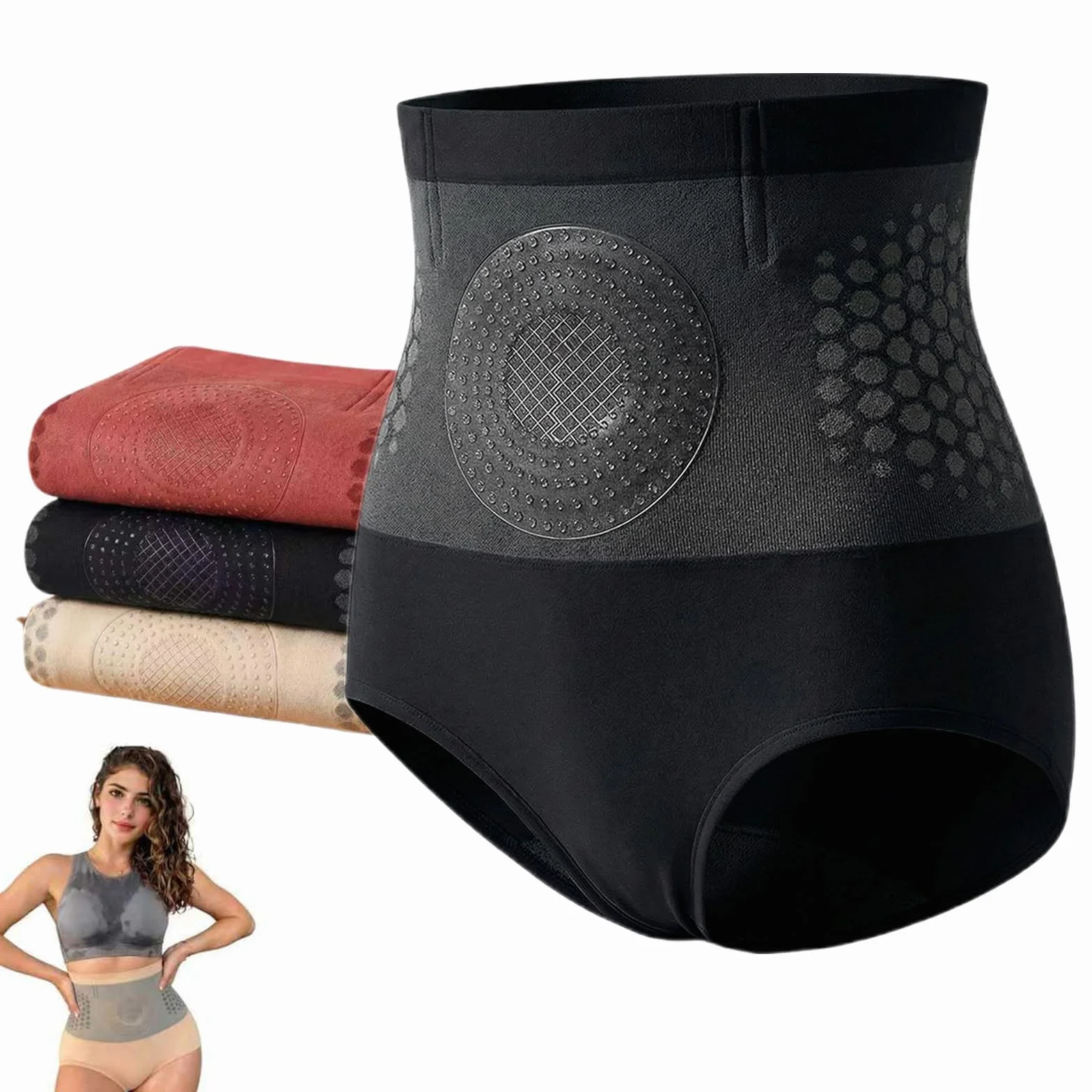 Pantaloncini Termogenici 4-in-1 Pauraju Modellante Vita Alta con Controllo Addominale Donna