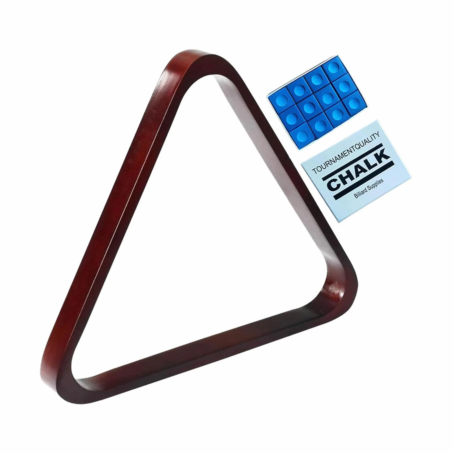 Triangolo per Biliardo in Legno con Supporto per Palle