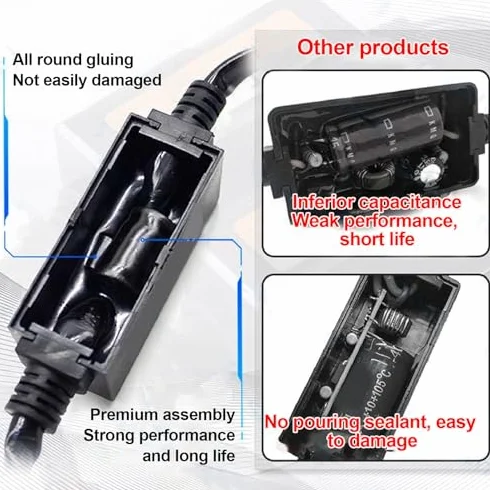 Decodificatore CanBus LED per Fari H4 Resistenza Plug Riproduzione Antiflullenti DC 9-30V