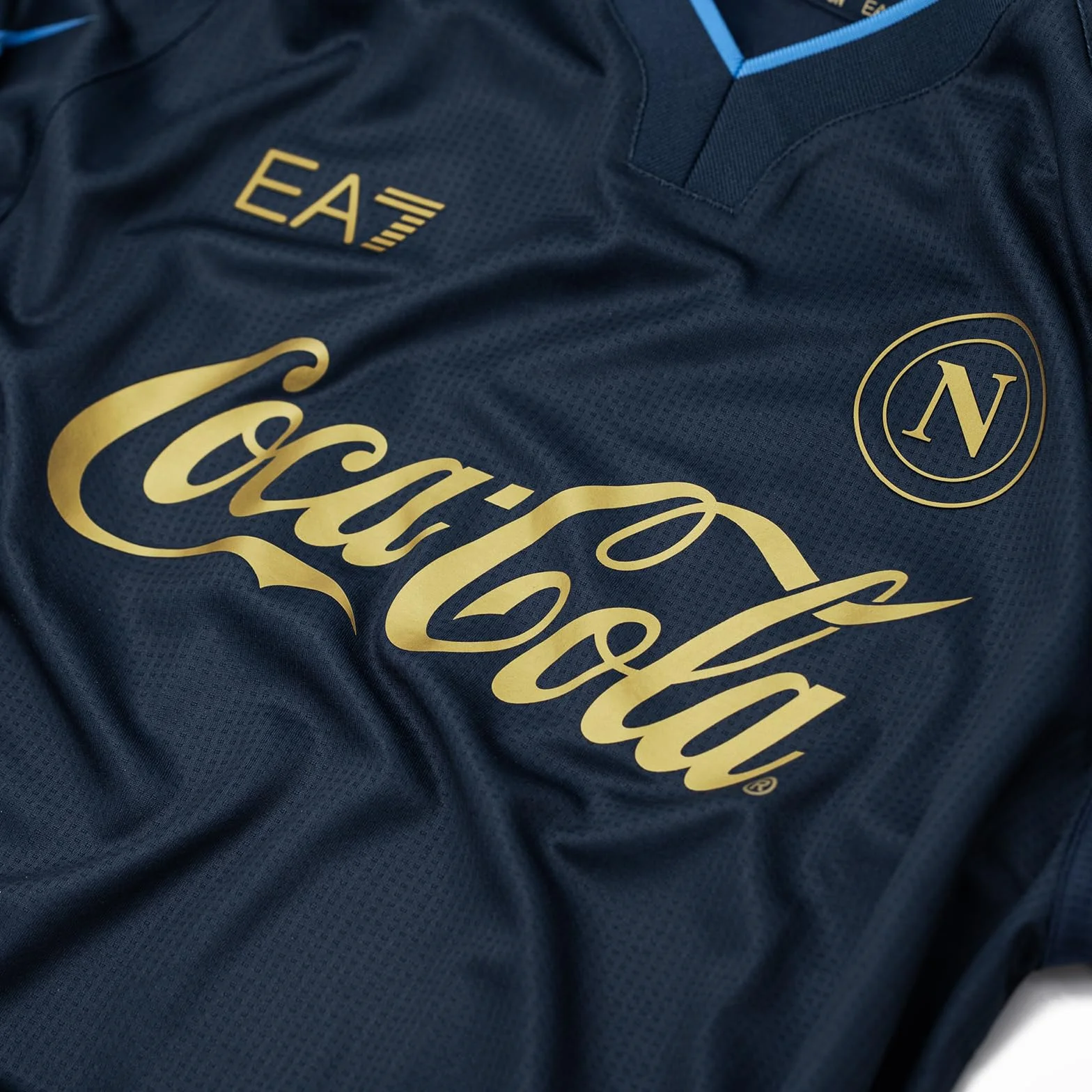 SSC Napoli Maglia Pre-Match Blu 2025/2026 Ea7 Unisex Adulto