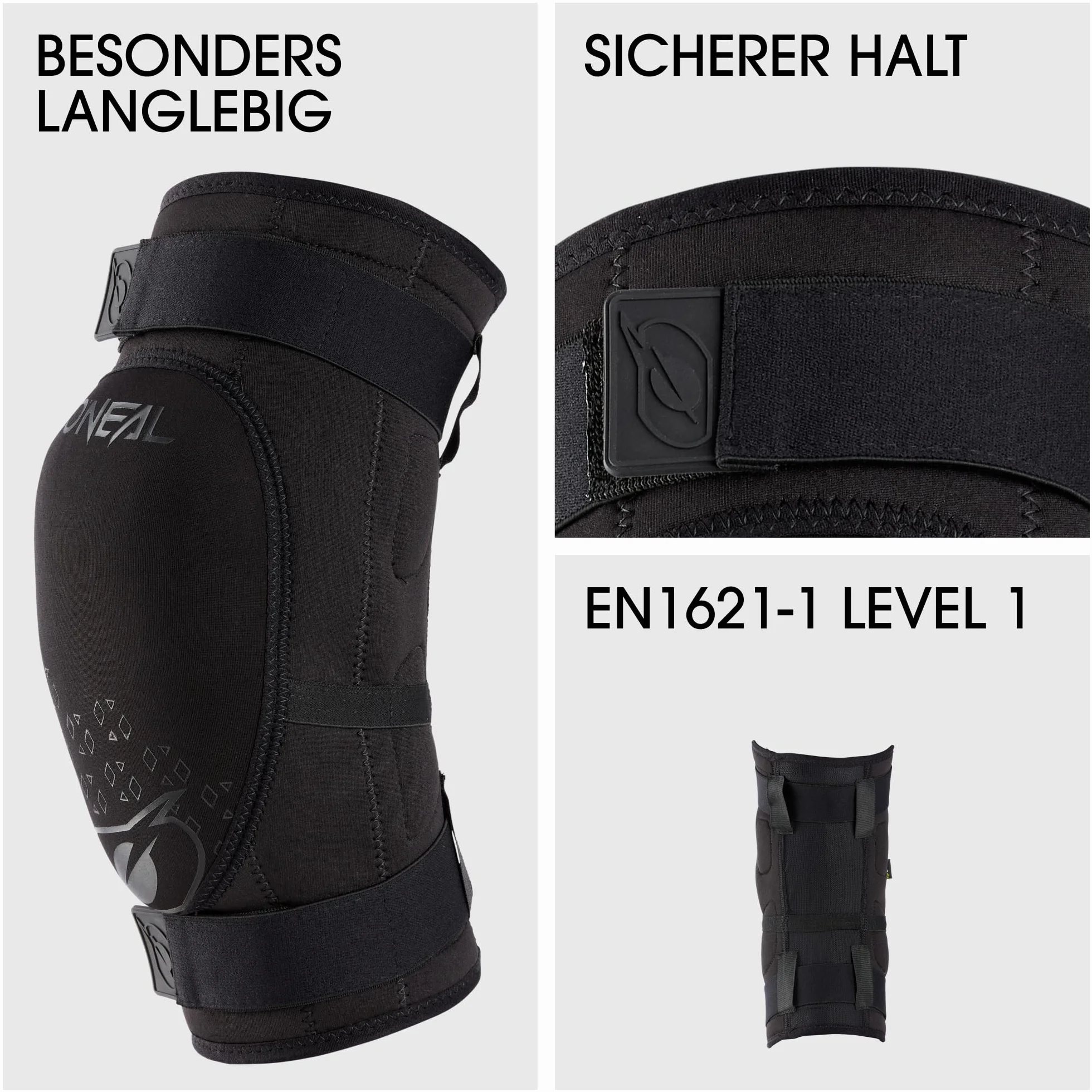 O'NEAL Dirt Knee Guard V.23 Ginocchiera Mountain Bike Downhill IPX Poliuretano Nero M