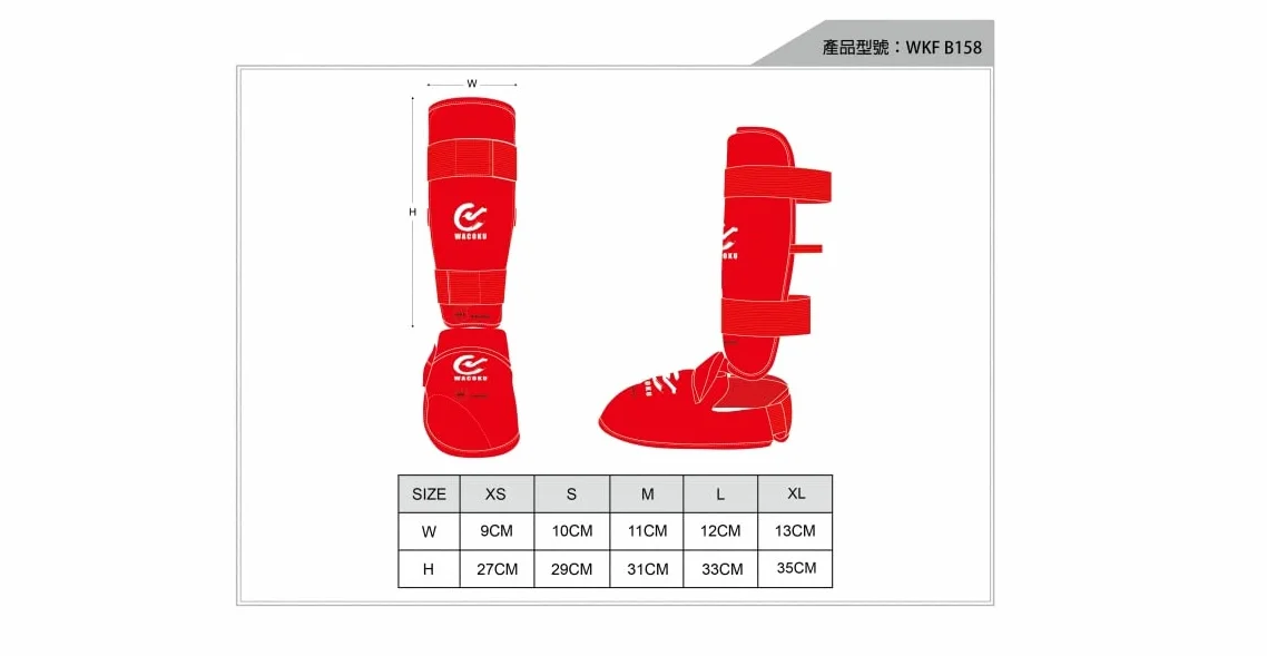 WKF Karate Competition Parastinchi Sparring Set Koloratu Blu