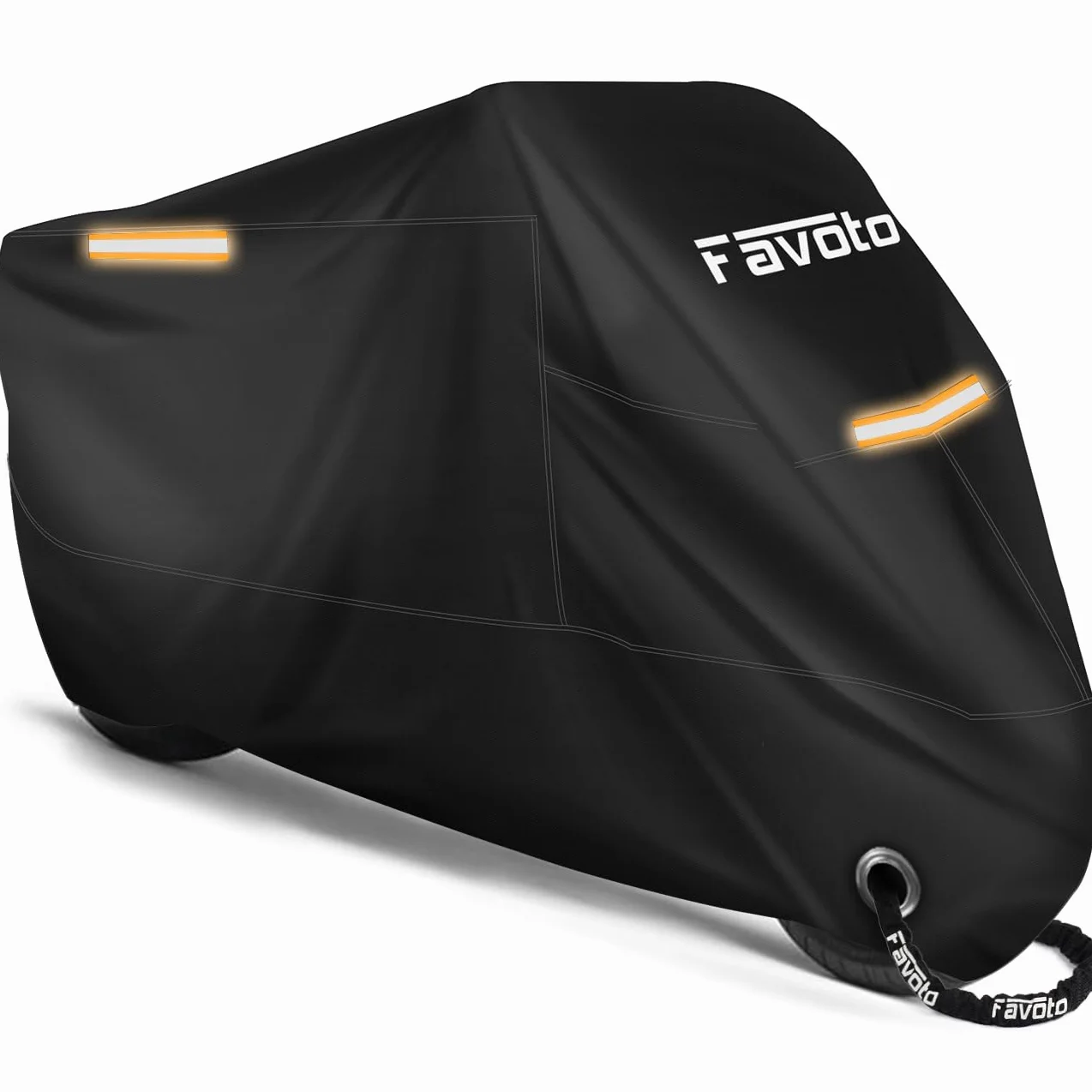 Favoto Telo Coprimoto Resistente a Acqua, Polvere, Pioggia, Vento, Escrementi di Uccelli, Copertura Antifurto per Moto Motorino Motocicletta Scooter - 245 * 105 * 125cm (XXL)