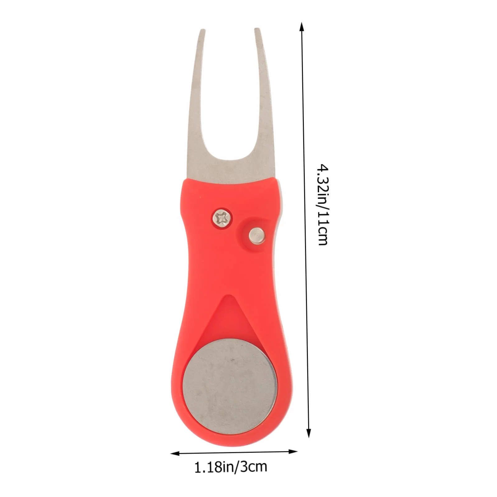 Toyvian Forcella Riparazione Verde Divot Golf Attrezzo Plastica