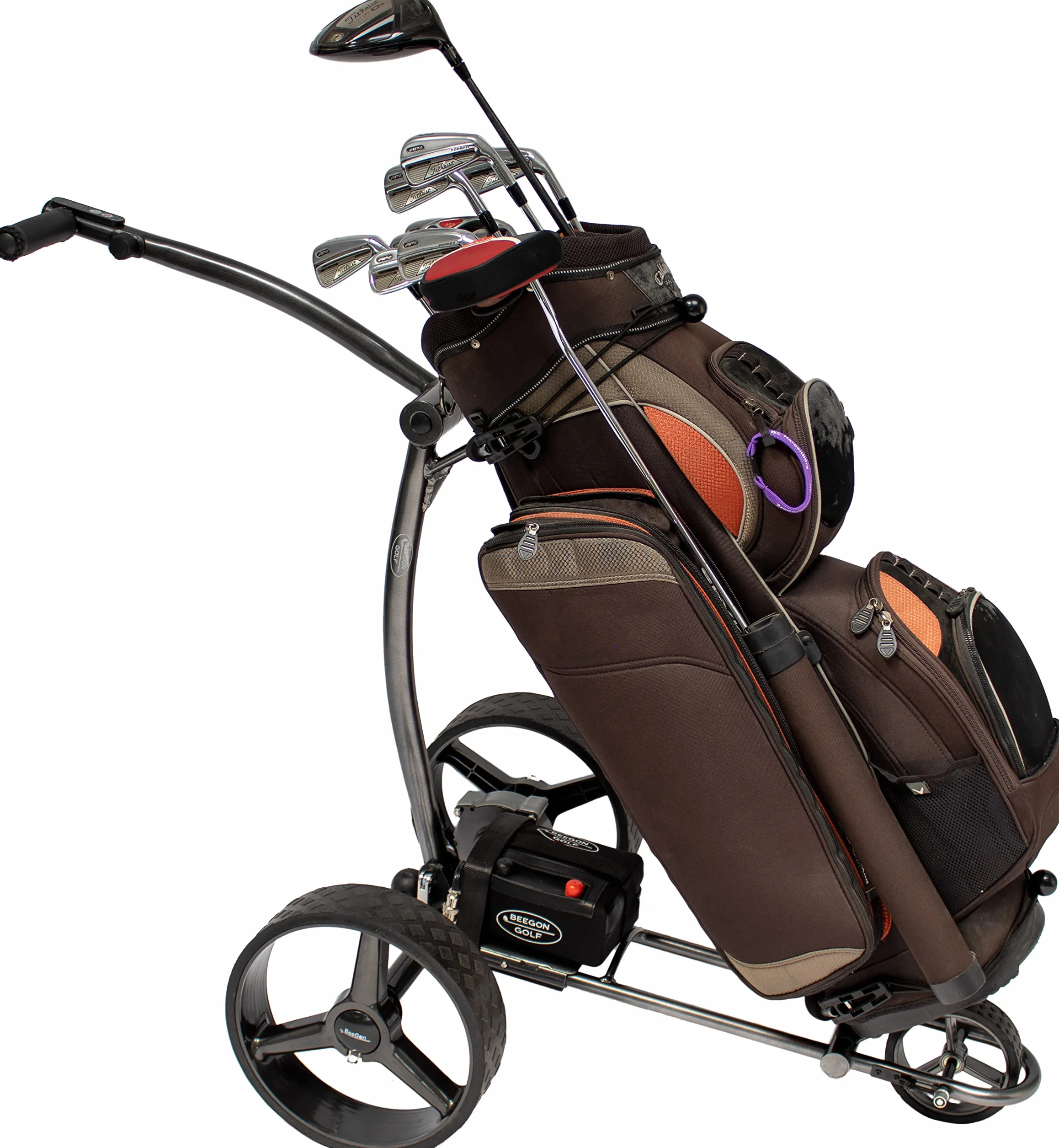 BeeGon Golf Carrello Elettrico GT-X400 PRO Antracite Batteria Litio 20 Ah
