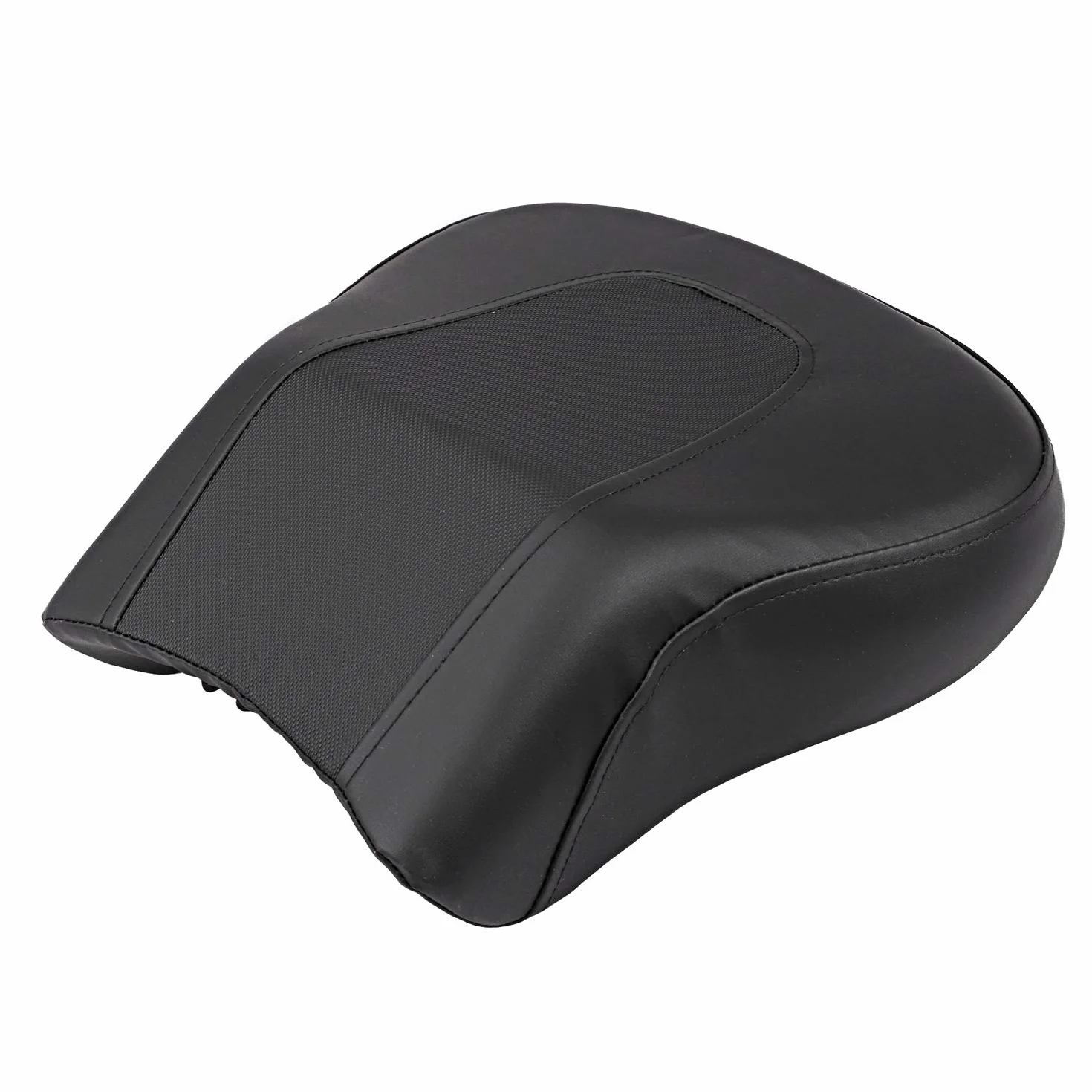 Cuscino per sedile posteriore del passeggero, compatibile con Harley Softail Fat Boy FLSTF 2007-2017, colore: Nero