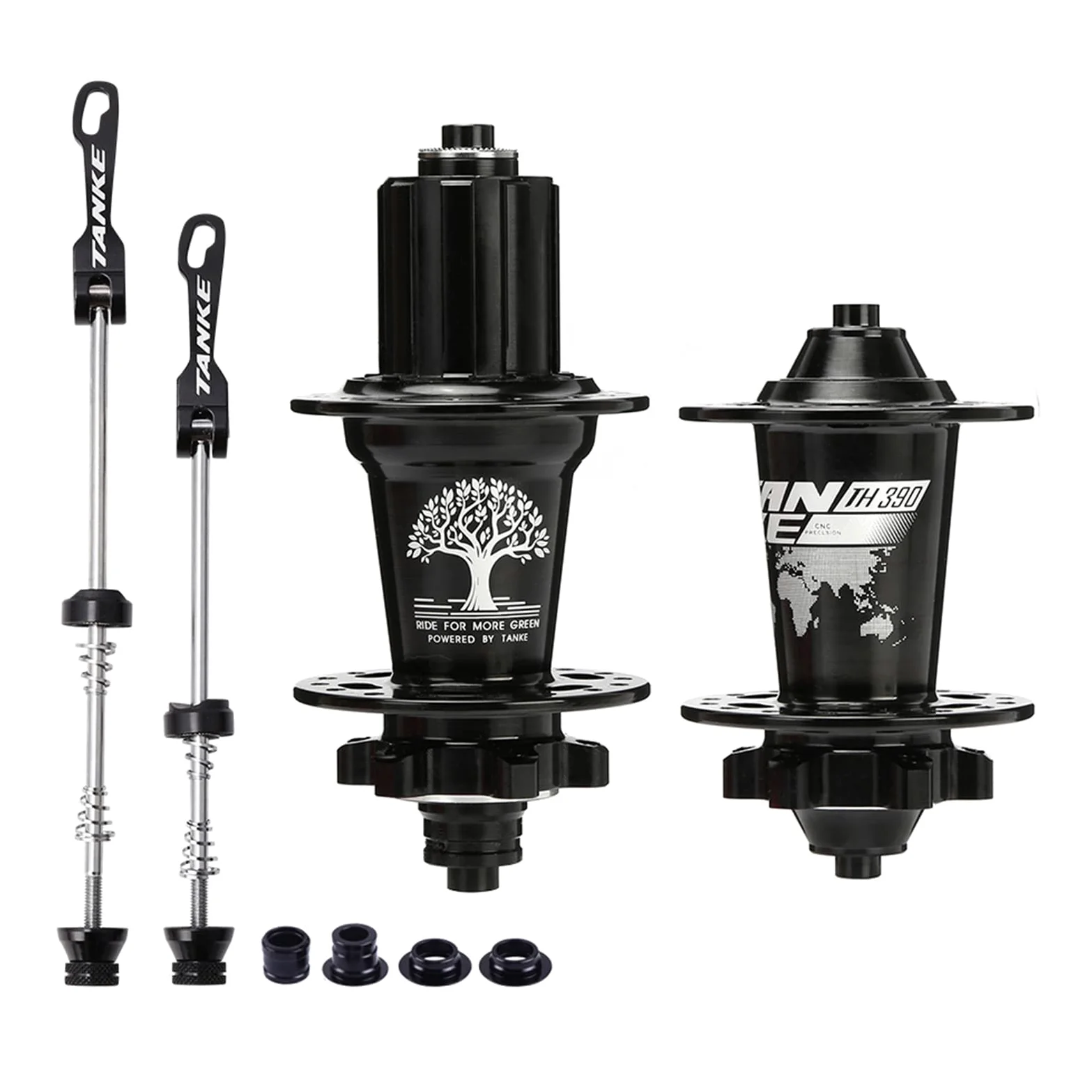 Benkeg mozzo della Bicicletta,Mozzo Bici MTB Set mozzo Anteriore e Posteriore per Bicicletta Mountain Bike 36 Fori 6 Cuscinetti con sgancio rapido
