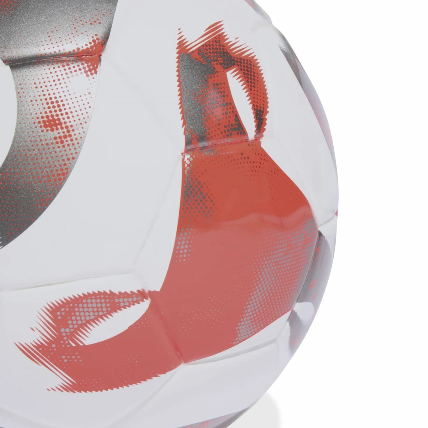 Adidas Unisex - Adulto Ball (Laminated) Tiro Lge Sal, White/Solar Red/Iron Met., HT2425, FUTS