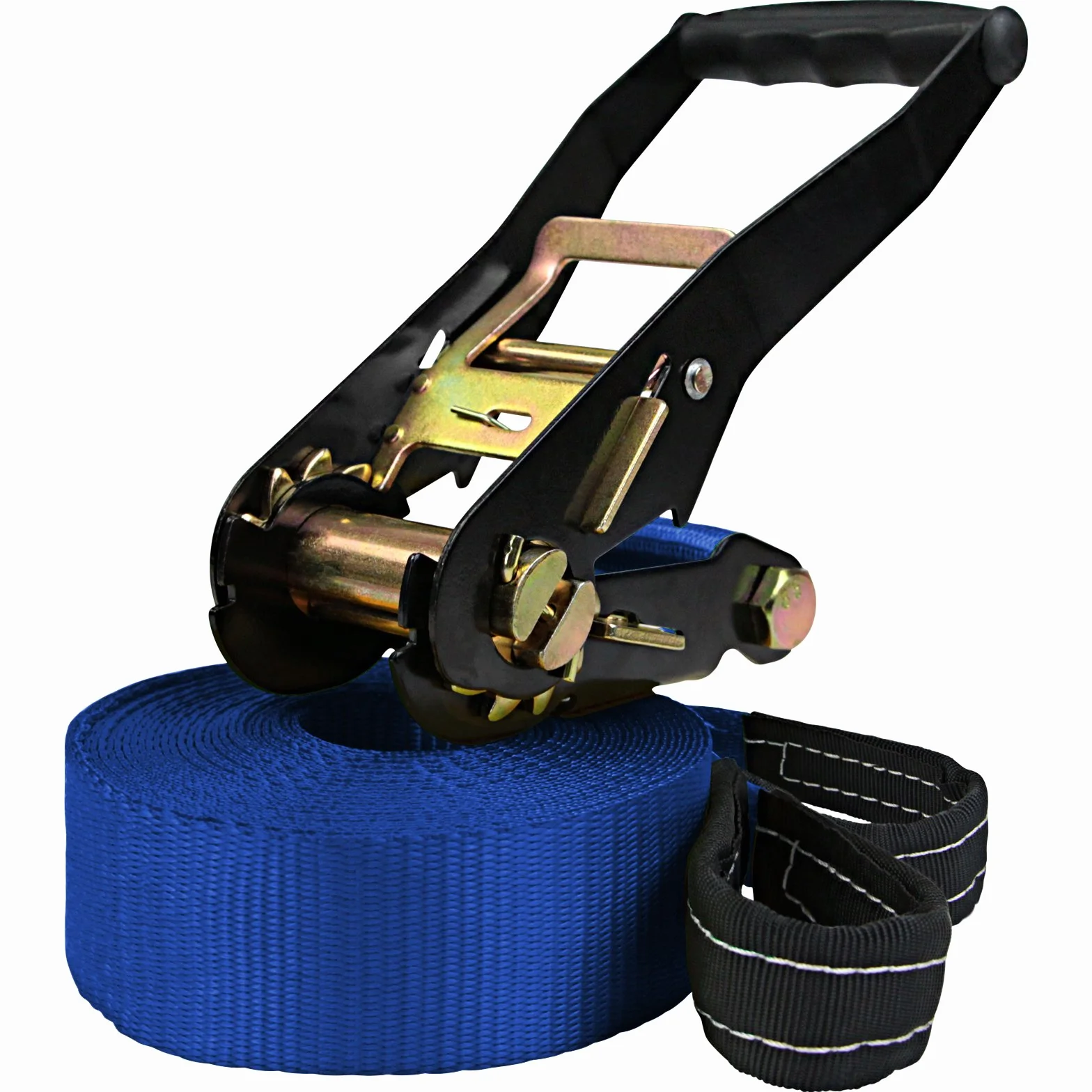ALPIDEX Slackline 15 m do 2 ton, w zestawie torba transportowa, niebieska