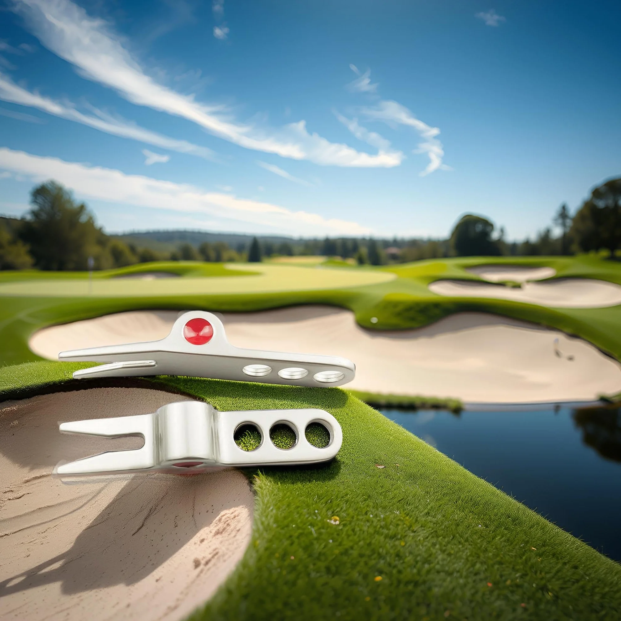 Scotty Cameron Divot Tool Argento Palla da Golf Forcella Perno Strumento di Riparazione