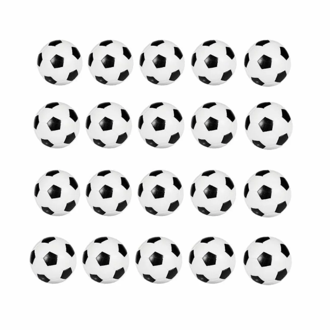 Palline Calcio Balilla 32mm Bianco & Nero per Tavola Biliardino