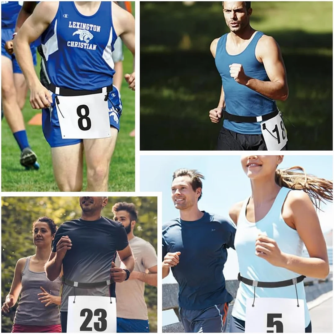 Cintura Porta-Pettorale da Gara Race Belt per Running Triathlon Maratona